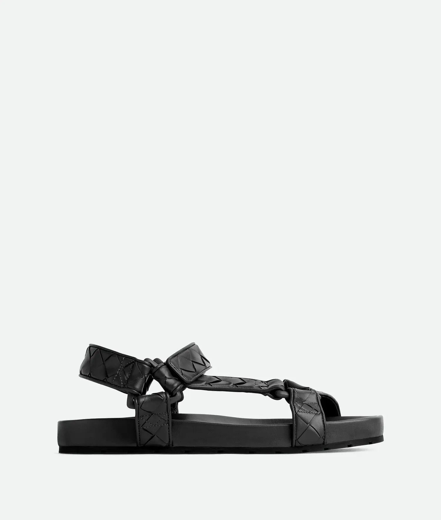 Bottega Veneta o1bcso1str0925 Trip Sandals in Black Size US 7 / EU 40 - 1 Thumbnail