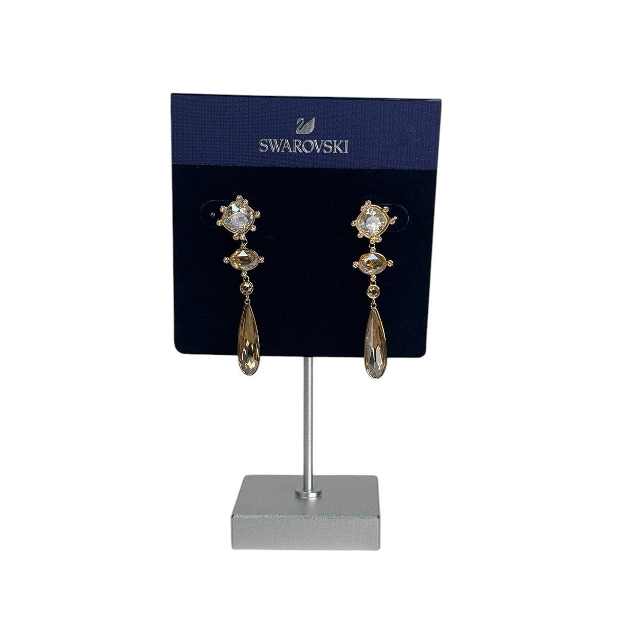 Swarovski Swarovski Olive Pierced Earrings, Gold Plating New Size ONE SIZE - 1 Thumbnail