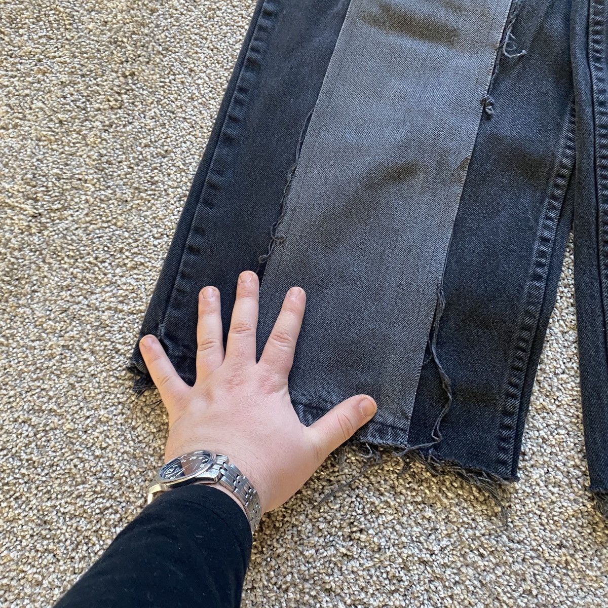 Vintage Black denim baggy jeans y2k Size US 30 / EU 46 - 3 Thumbnail