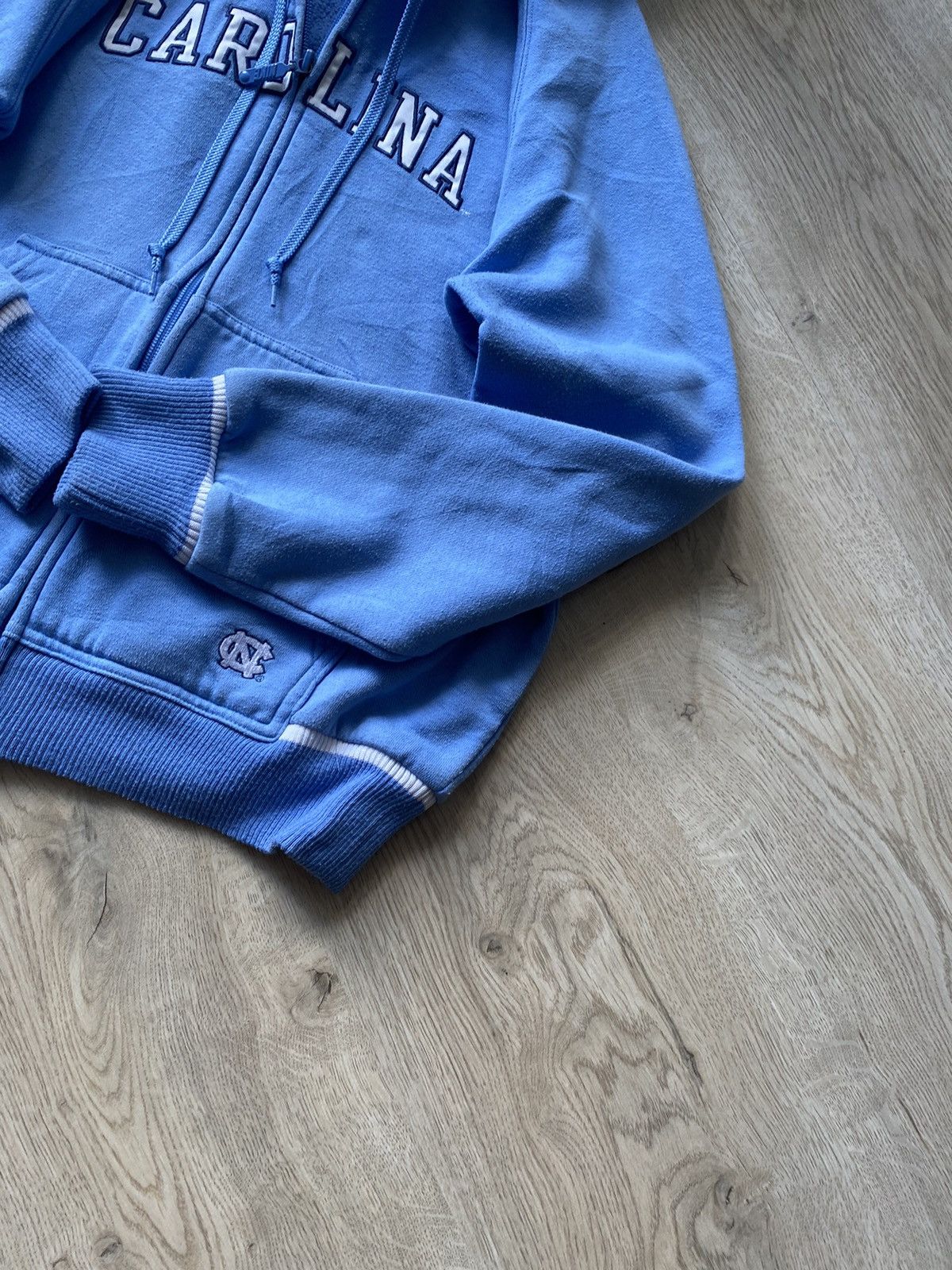 Japanese Brand × Nike × Vintage Nike Vintage Zip Hoodie Carolina Big Logo Japanese Hype Rare Size US S / EU 44-46 / 1 - 8 Thumbnail