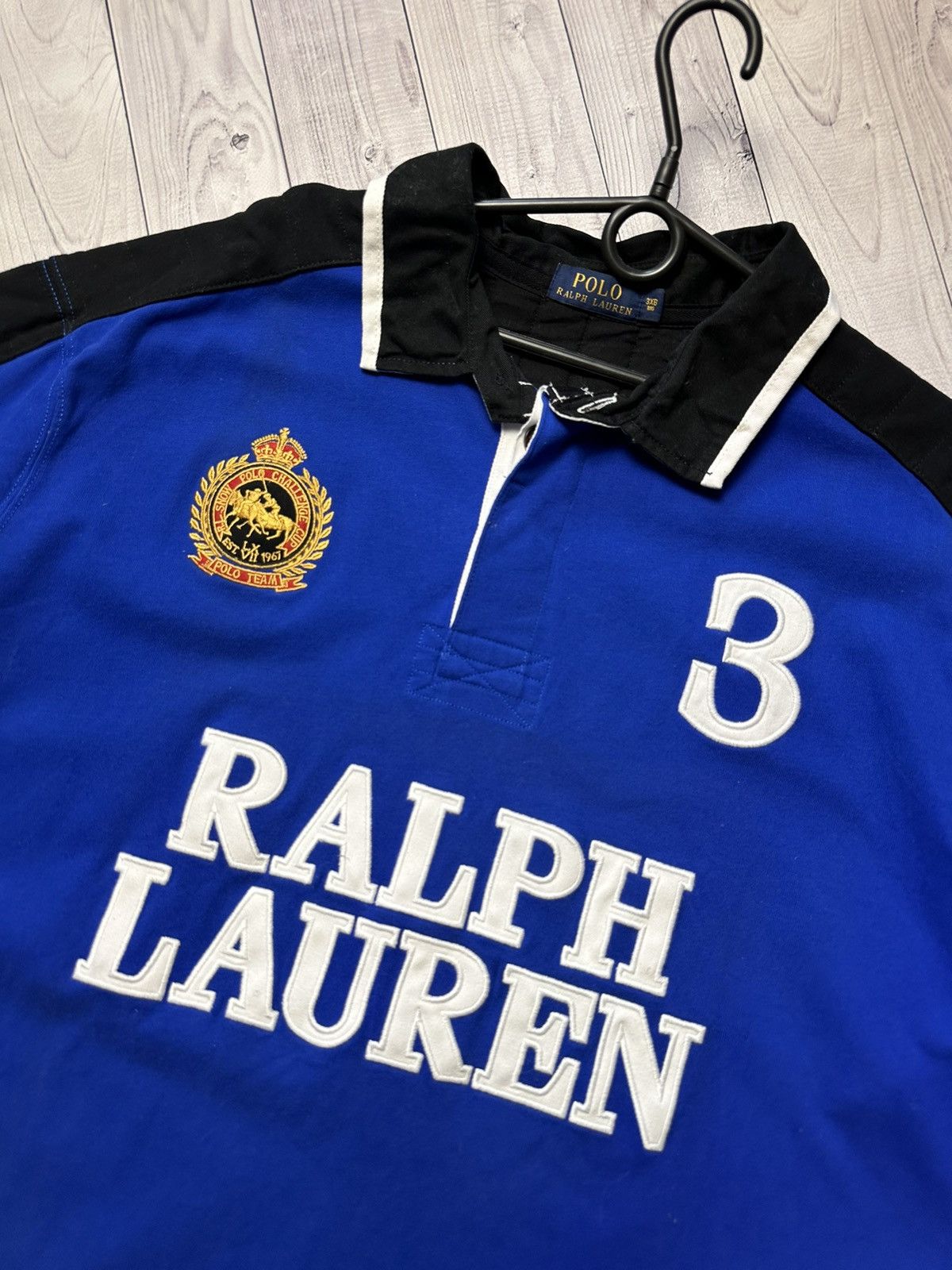 Vintage Vintage Polo Ralph Lauren rugby big logo size XXXL rare Size US XXL / EU 58 / 5 - 4 Thumbnail