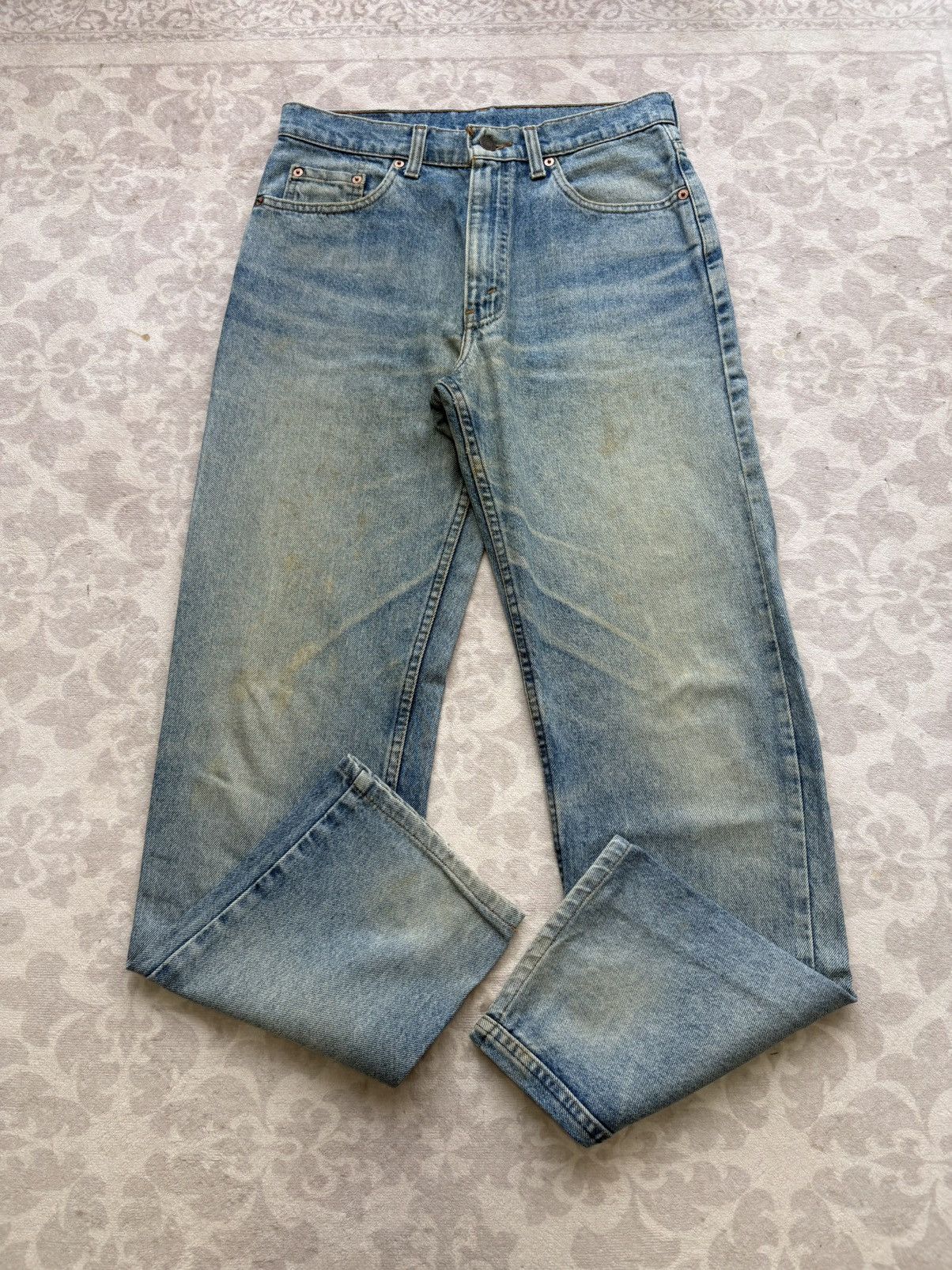 Levi's Vintage Clothing 90’s Levi's 510 Stone Washed/Light Indigo Denim Jeans Size US 32 / EU 48 - 4 Thumbnail