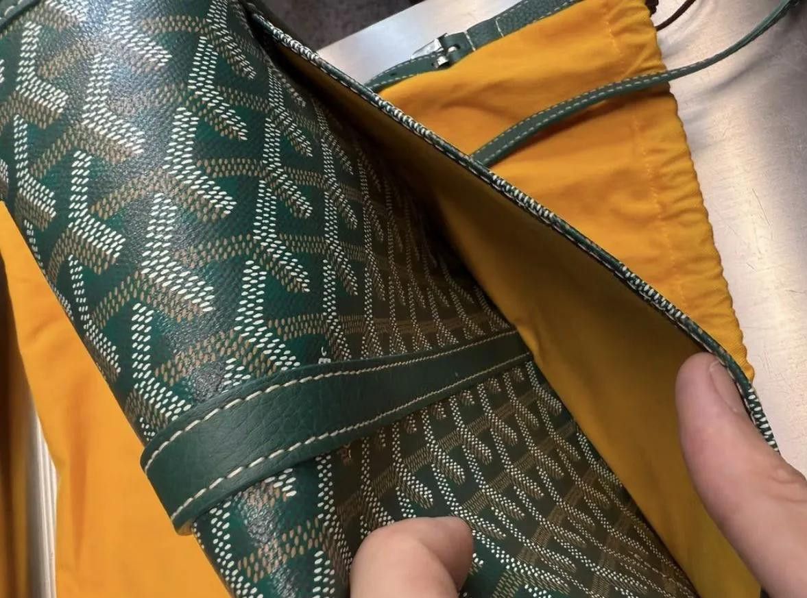 Goyard Goyard Leather Messenger Belvedere Green PM Size ONE SIZE - 5 Thumbnail