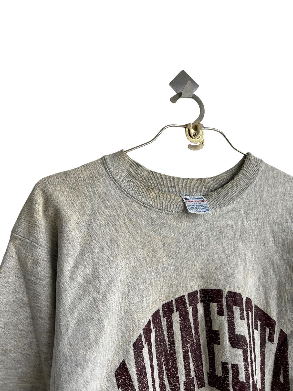 Champion 1990s Champion Reverse Weave Minnesota Distressed Sweatshirt Size US L / EU 52-54 / 3 - 5 Thumbnail