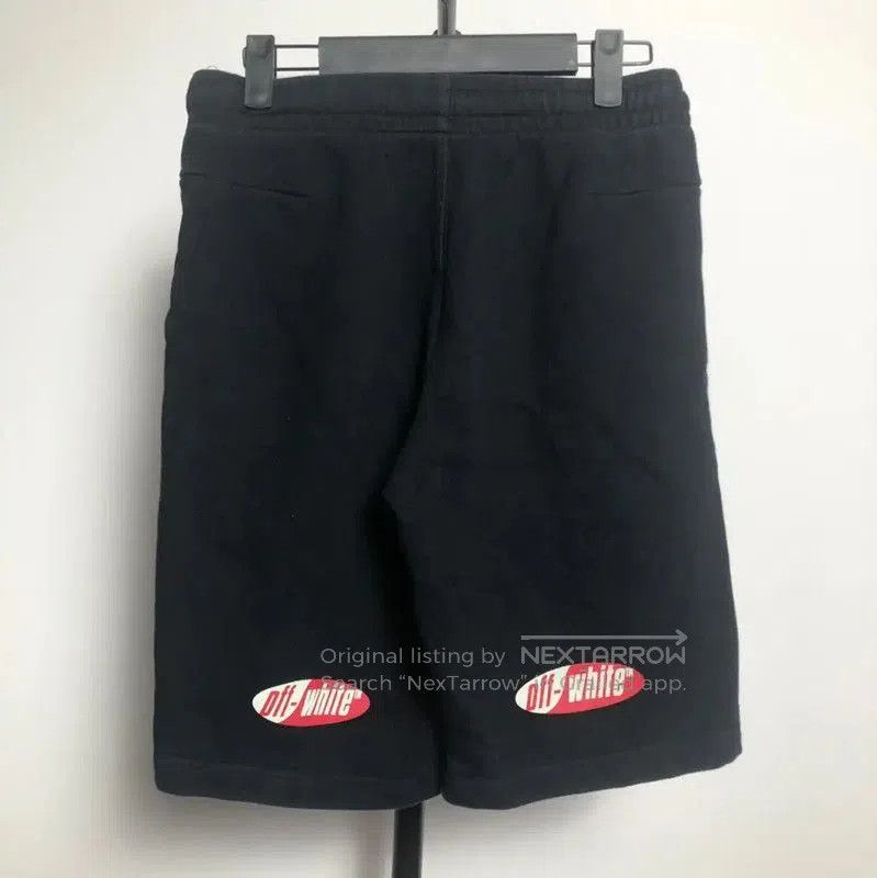Off-White Off-White Black Cotton Men's Summer Shorts . Size US 27 - 2 Thumbnail