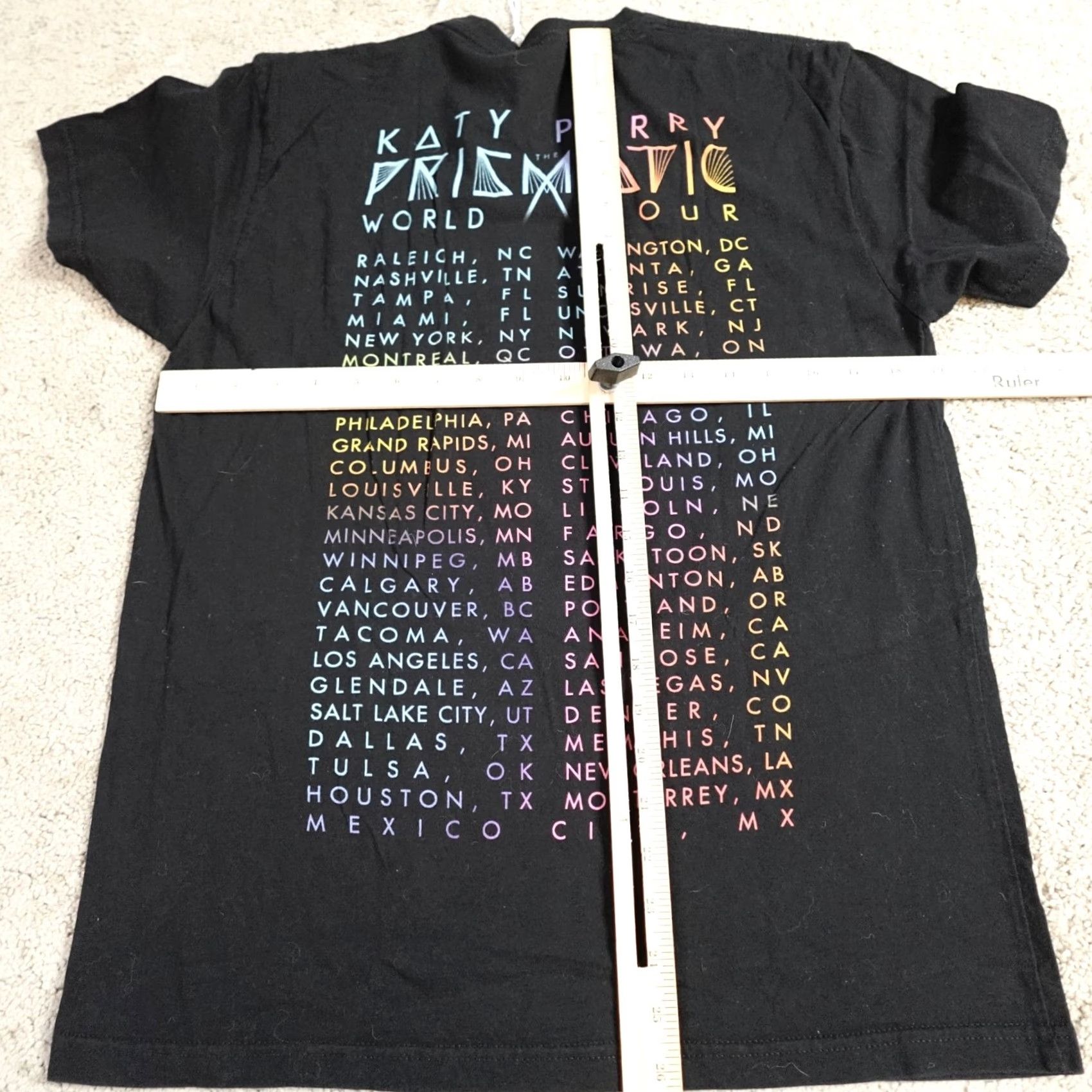 Doublet Katy Perry Shirt Medium Prismatic Tour Concert Double Sided T-Shirt Women M Black Crew Neck Short Sleeve Vintage: No Size M / US 6-8 / IT 42-44 - 4 Thumbnail