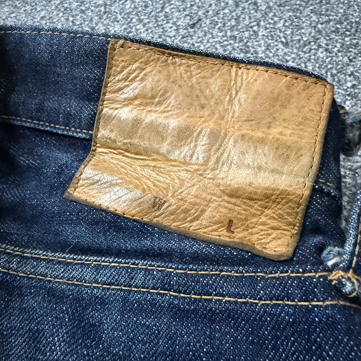 Denim & Co. Vintage Japanese Selvedge Distressed Ripped Wave Raw Denim Size US 30 / EU 46 - 7 Thumbnail