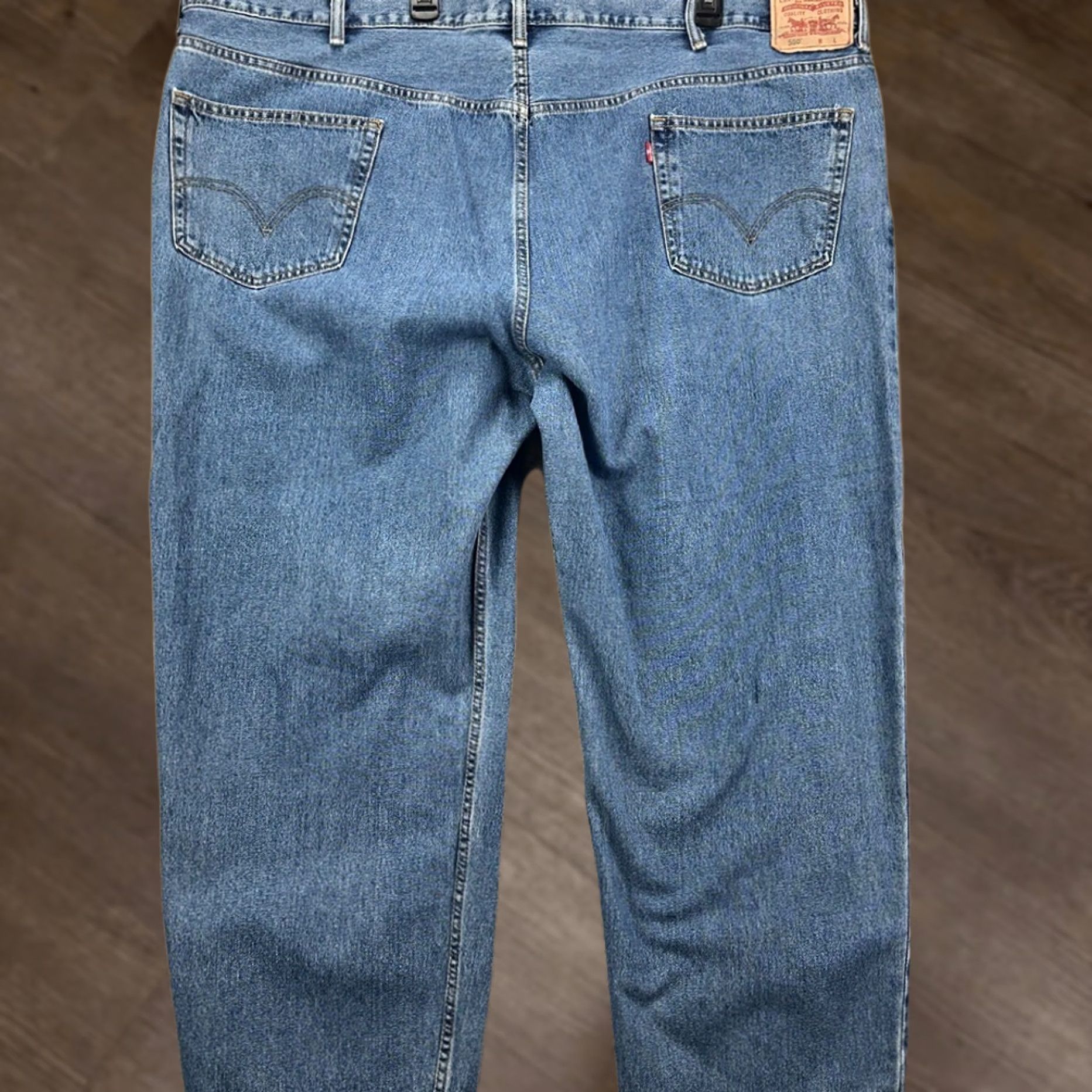Levi's Levis 550 Relaxed Jeans 52X29 Blue Straight 5 Pocket Denim Pants NEW Men cargo 5 Pocket Jeans Straight Leg Relaxed Blue Levi's 550 Mens 52x29 Size US 36 / EU 52 - 1 Thumbnail