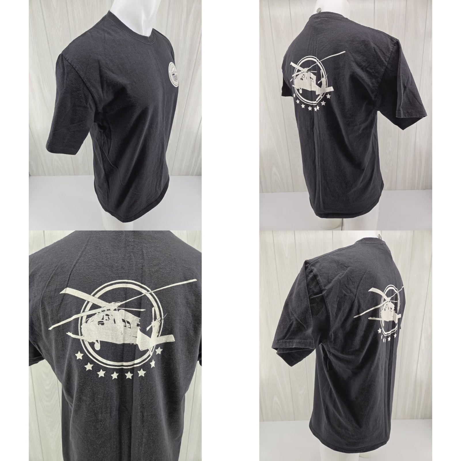 Port & Company Port & Company Responsive Logistics Enterprise Helicopter Mens T-Shirt Large Black Short Sleeve Shirt Size US L / EU 52-54 / 3 - 8 Thumbnail