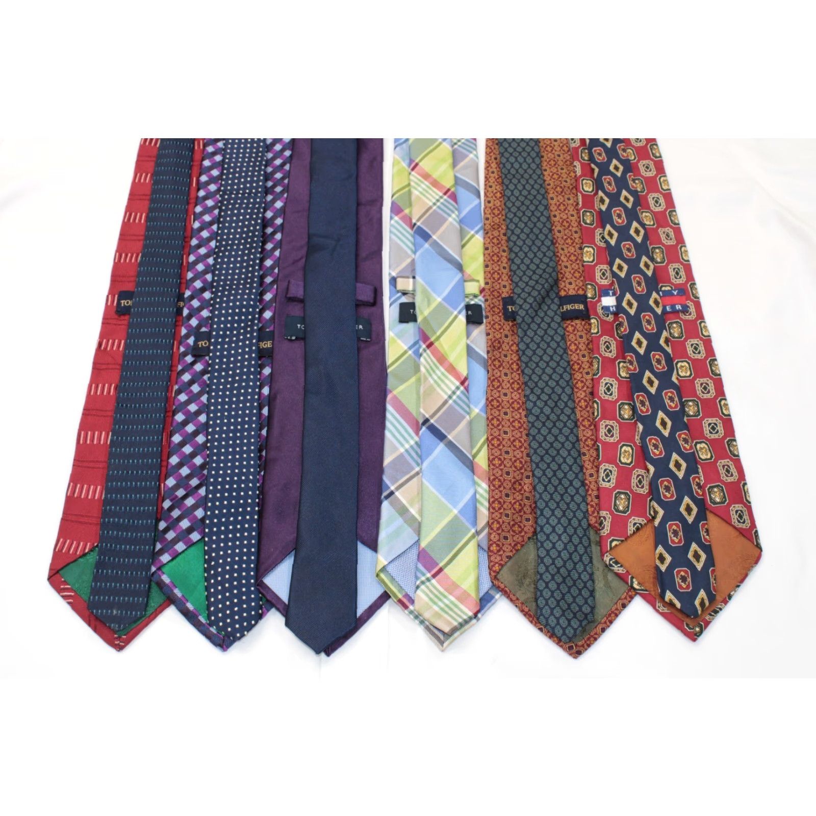 Tommy Hilfiger VINTAGE Tommy Hilfiger Necktie Men's Designer Stylish Lot of 6 Tie USA Casual Office Size ONE SIZE - 3 Thumbnail