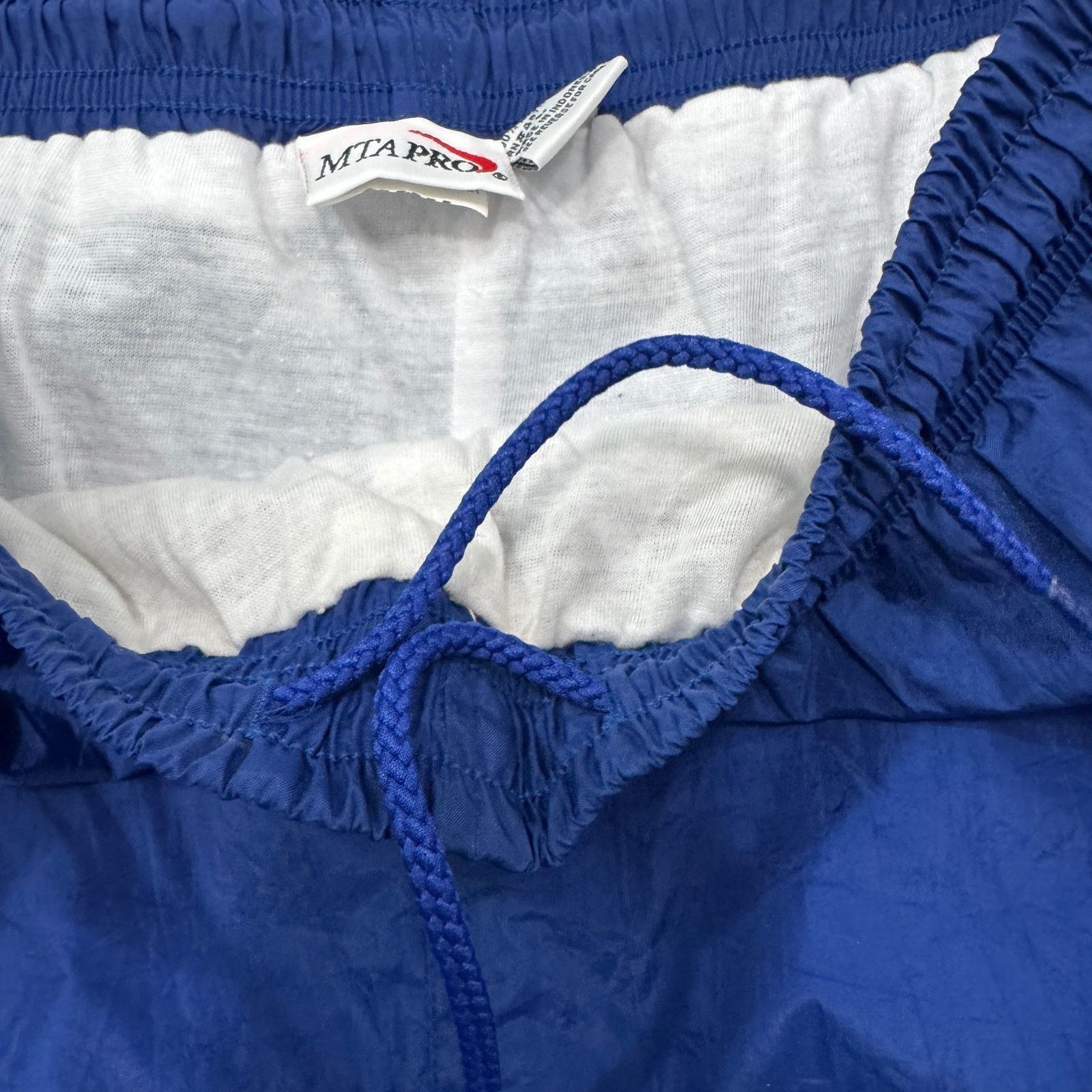 Vintage Vintage MTA Pro Windbreaker Track Pants Men's Large Blue Size US 34 / EU 50 - 5 Thumbnail