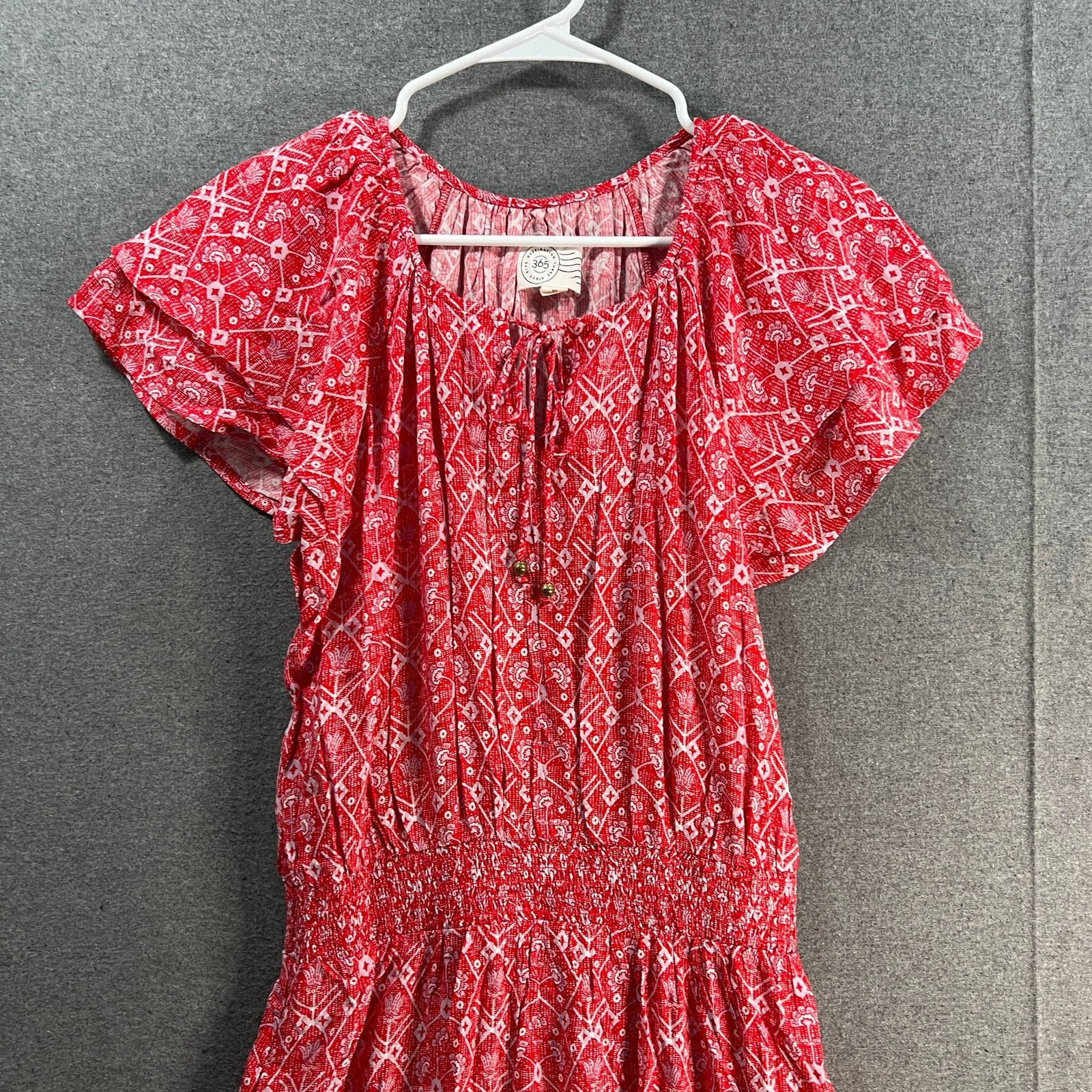 Other Destination 365 Regular Printed Short-Sleeve Midi Dress Red Size XS / US 0-2 / IT 36-38 - 4 Thumbnail