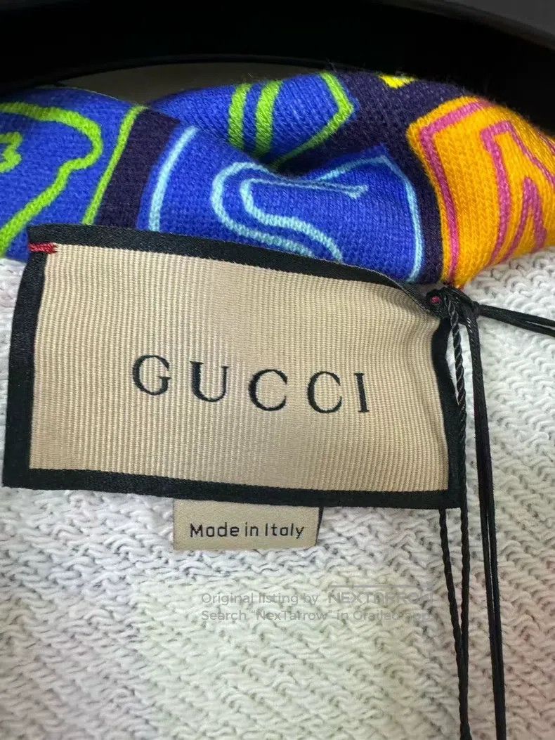 Gucci Gucci Square letter full print half-zipper sweatshirt Size US XXS / EU 40 - 3 Thumbnail