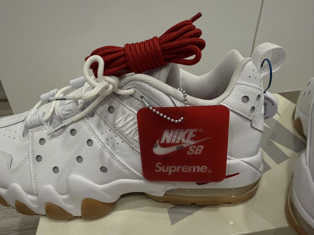 Nike × Supreme Supreme Nike SB Air Max 2 CB '94 Low White Varsity Red Sz 12 Size US 12 / EU 45 - 10 Thumbnail