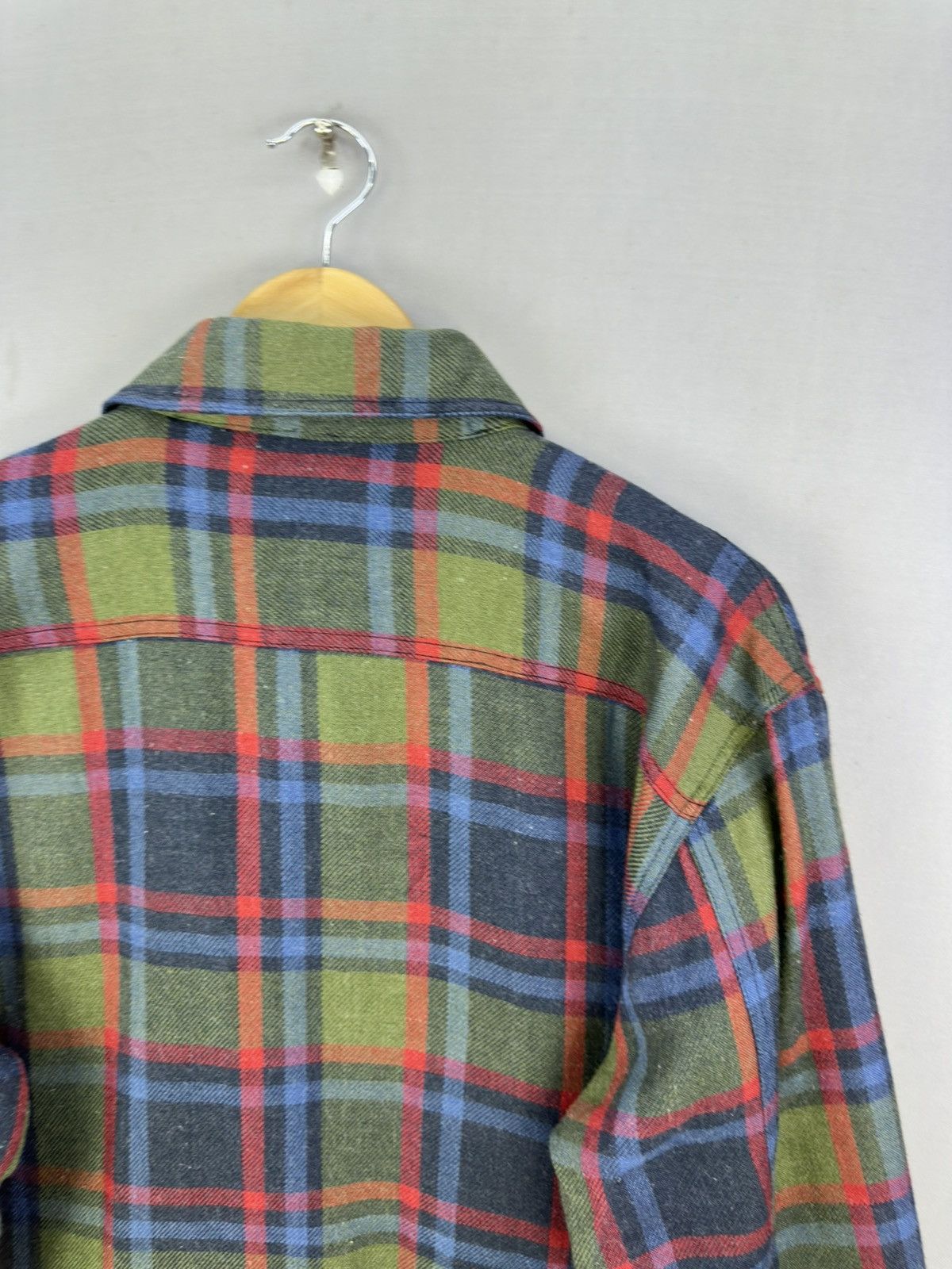 Japanese Brand K3 Plaid Check Snap Button Flannel Shirt Button Up Size US L / EU 52-54 / 3 - 5 Thumbnail