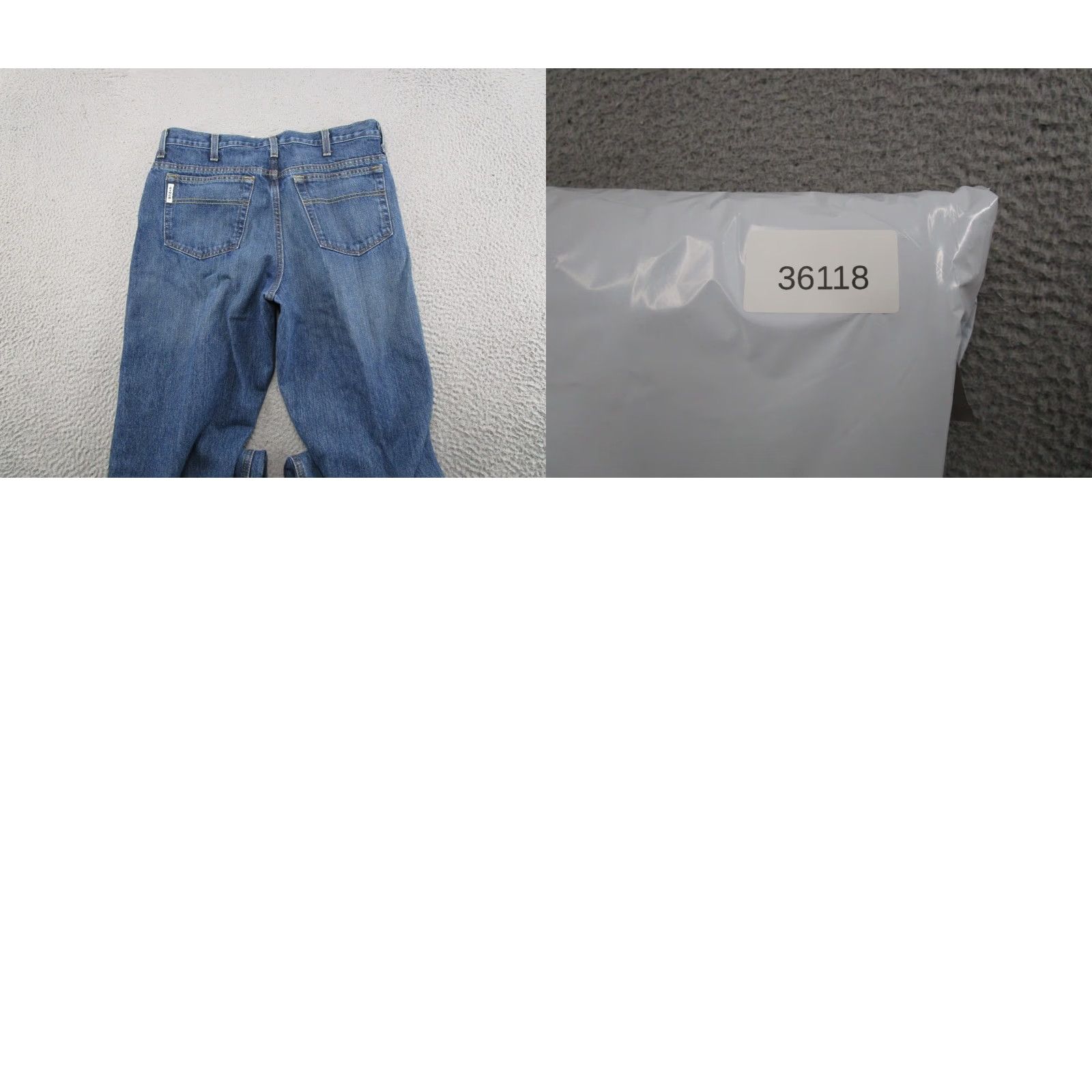 Denime Cinch Jeans Mens 35x38 Blue Medium Wash Straight Leg Stretch Denim Western Size US 35 - 9 Thumbnail