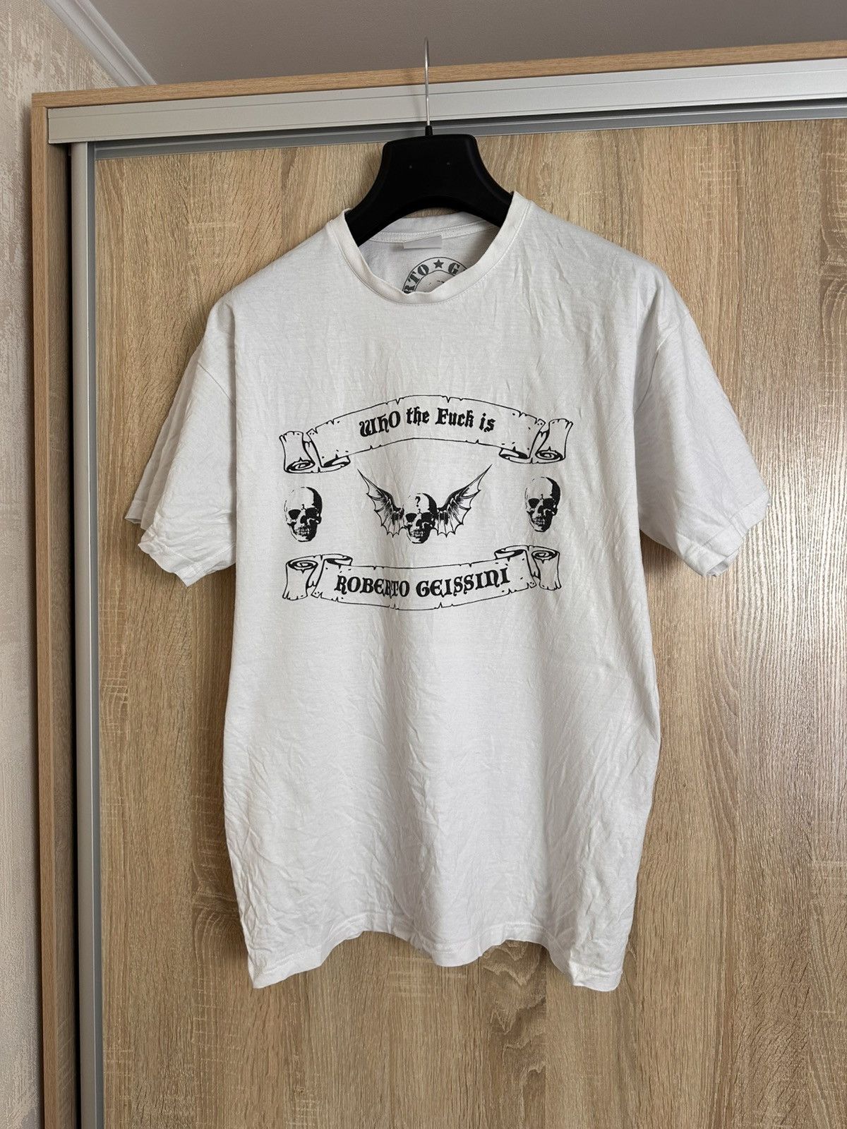 Hysteric Glamour 🔥 Roberto Geissini Punk Rhinestones Skull Y2K T Shirt Hardy Size US XL / EU 56 / 4 - 2 Thumbnail