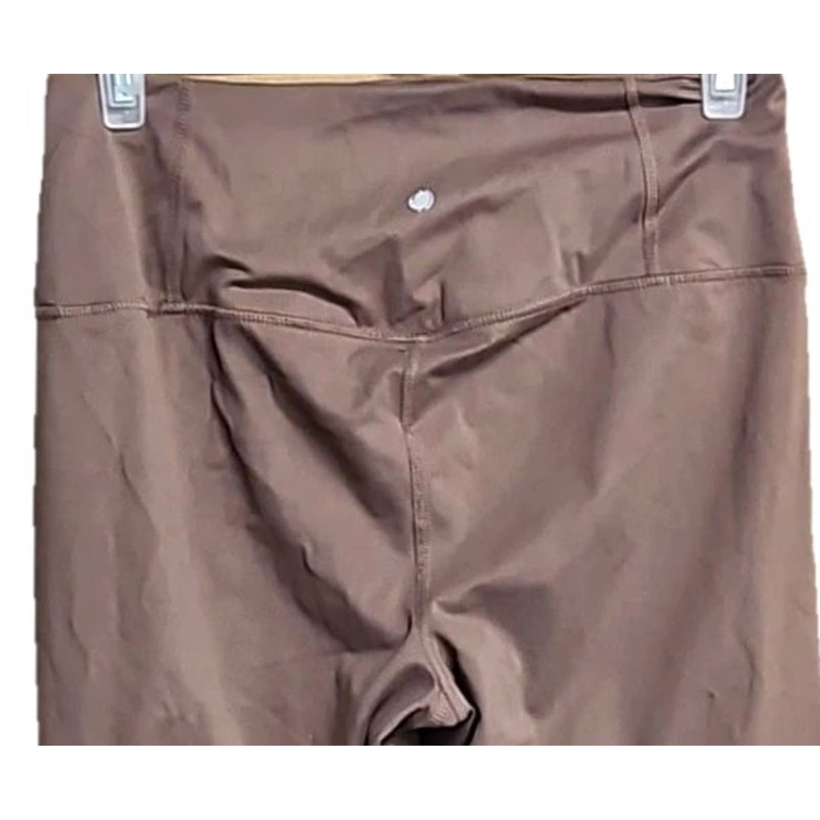 Vintage Yogalicious Lux Leggings Brown High Rise Stretch Ankle Athleisure Large Size 36" / US 14 / IT 50 - 5 Thumbnail