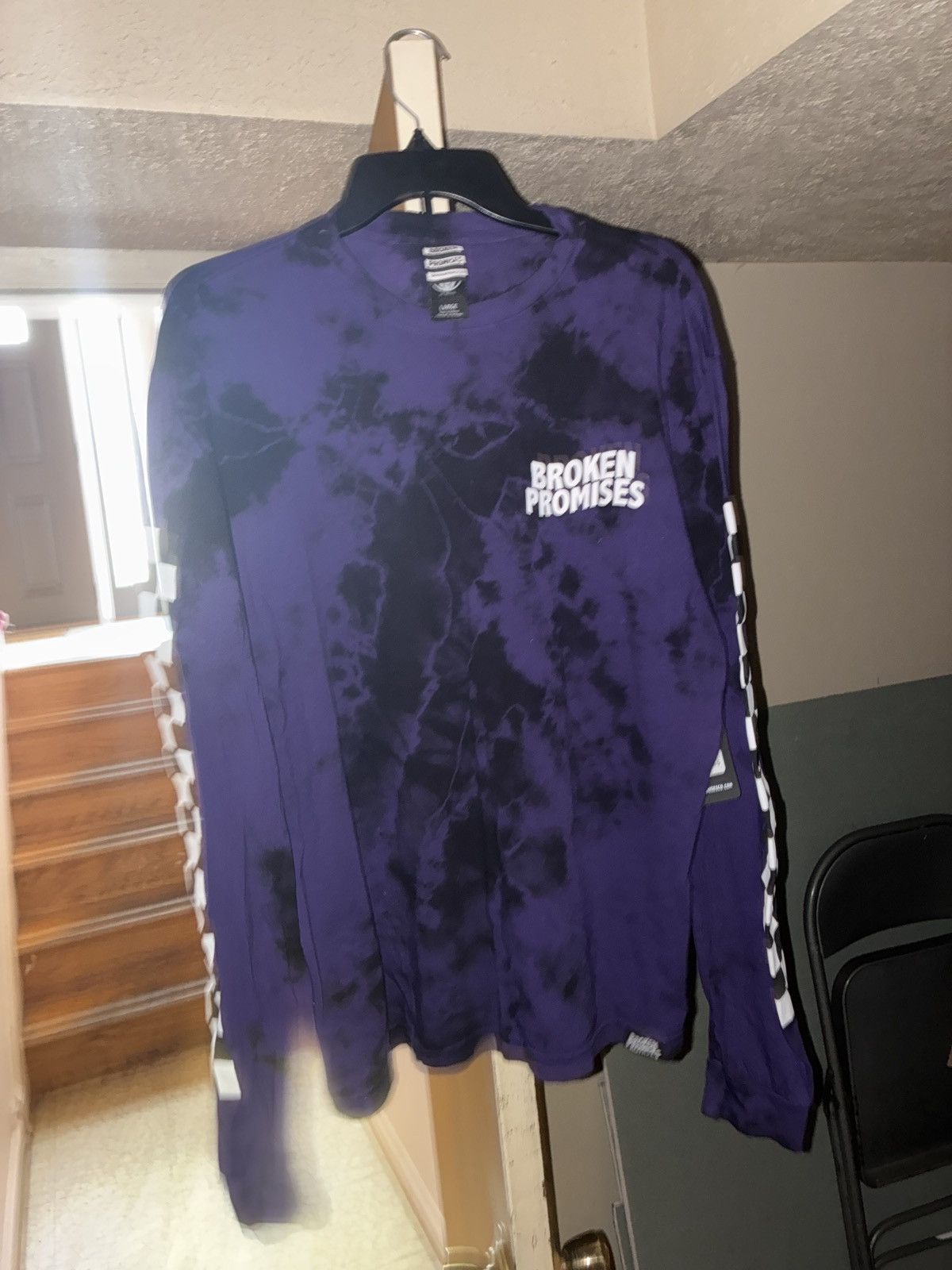 Broken Promises Co. Broken Promises 2 Tone Tie Dye Purple Punch Long Sleeve Size US L / EU 52-54 / 3 - 3 Thumbnail