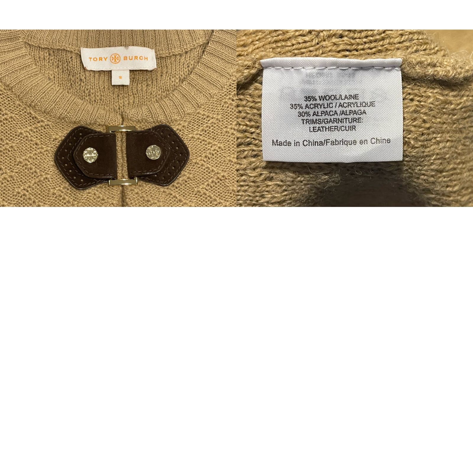 Tory Burch VINTAGE Tory Burch Wool Alpaca Blend Keyhole Sweater Womens Size S Brown Pullover Solid 90s Size S / US 4 / IT 40 - 8 Thumbnail