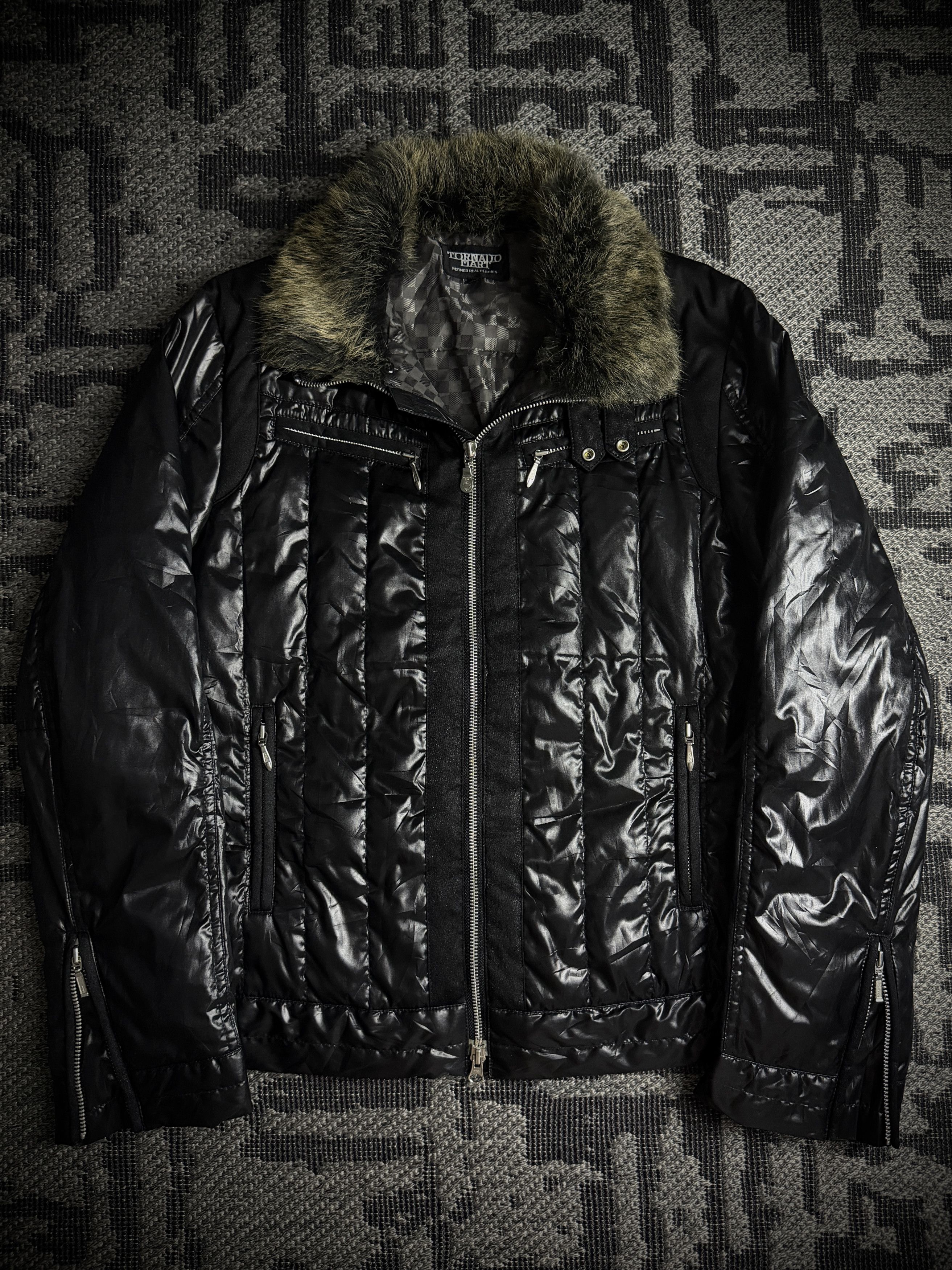 Tornado Mart Tornado Mart Quilted Real Fur Down Jacket Size US L / EU 52-54 / 3 - 2 Thumbnail