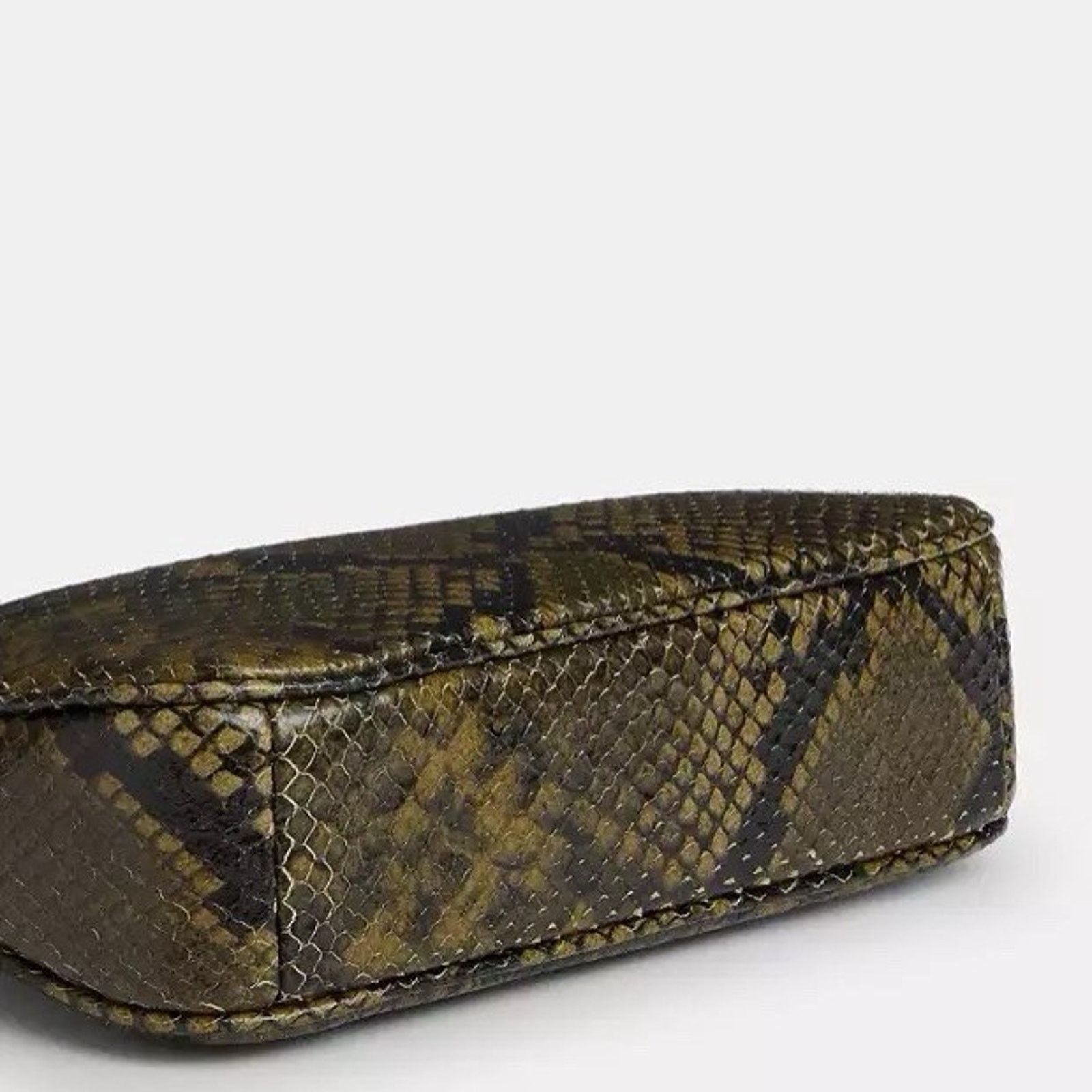 Coach NWT Coach Nolita 19 With Snake Gunmetal/Olive Multi CCF62 Size ONE SIZE - 11 Thumbnail
