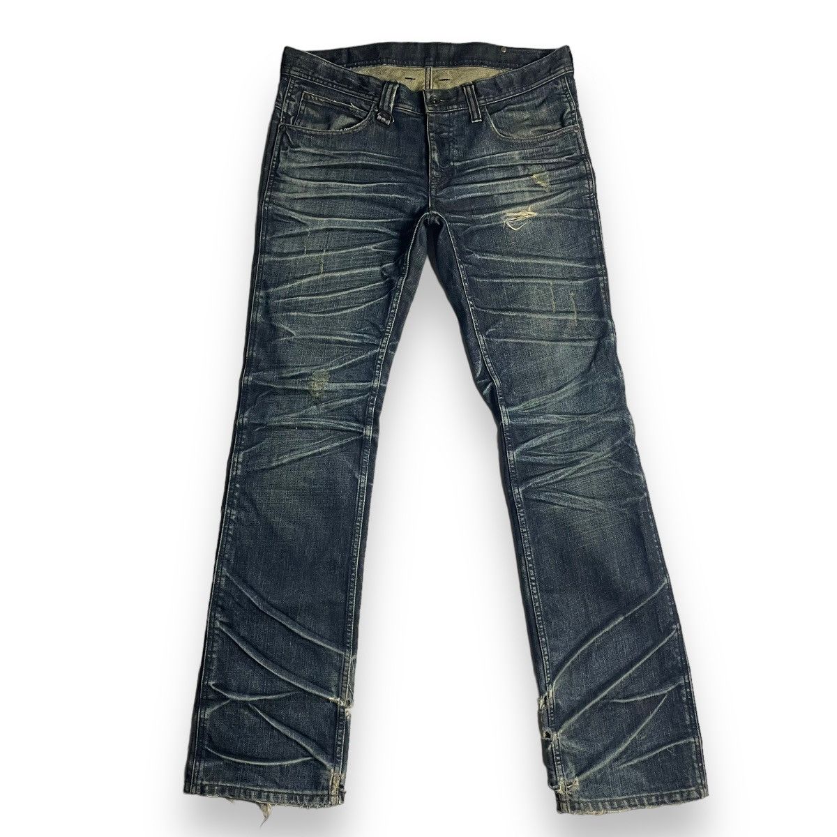 If Six Was Nine Vintage Buffalo Bobs Distressed Washed Denim Pants