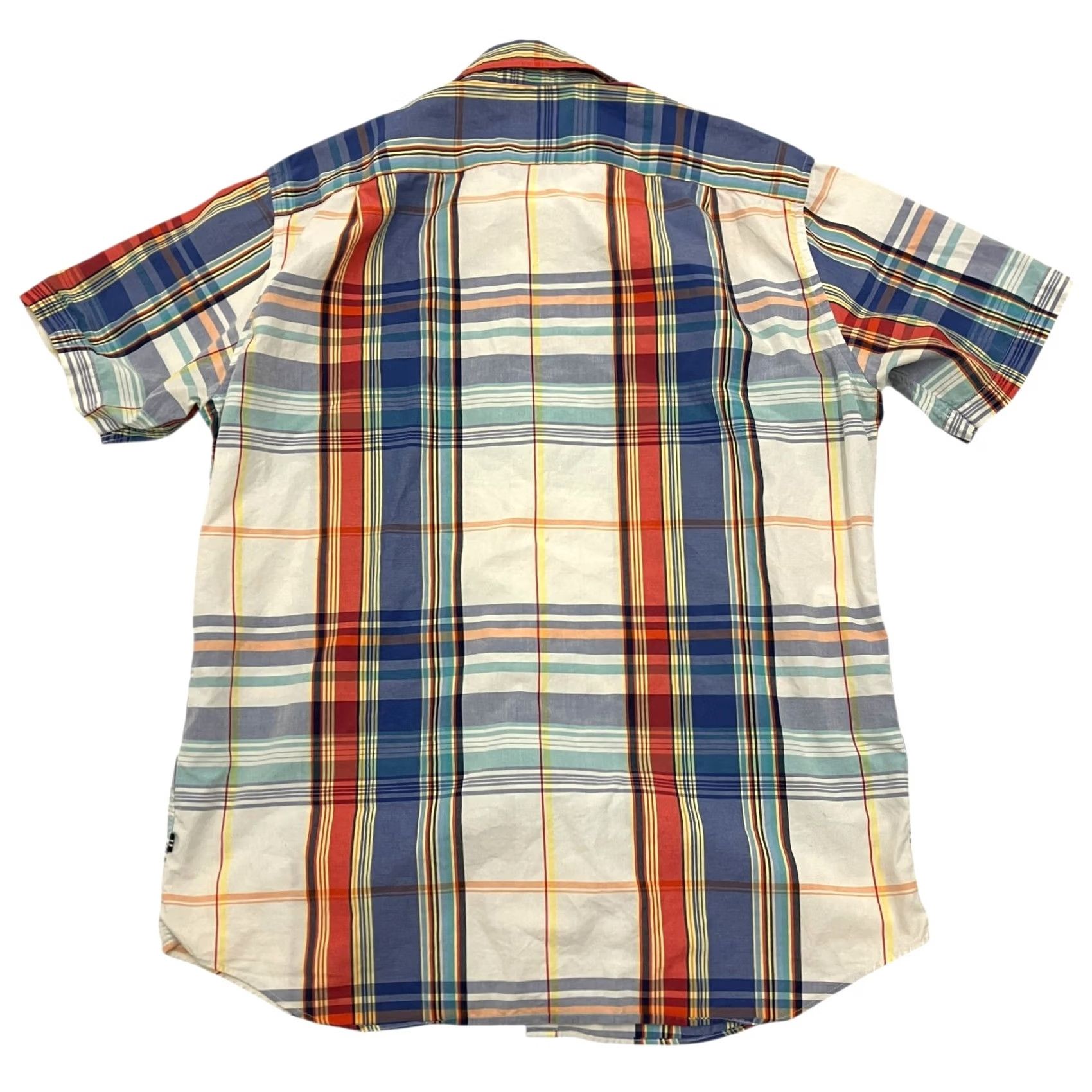 Nautica Nautica Shirt Mens Large Check Multicolour Button Down Short Sleeve Cotton Size US L / EU 52-54 / 3 - 4 Thumbnail