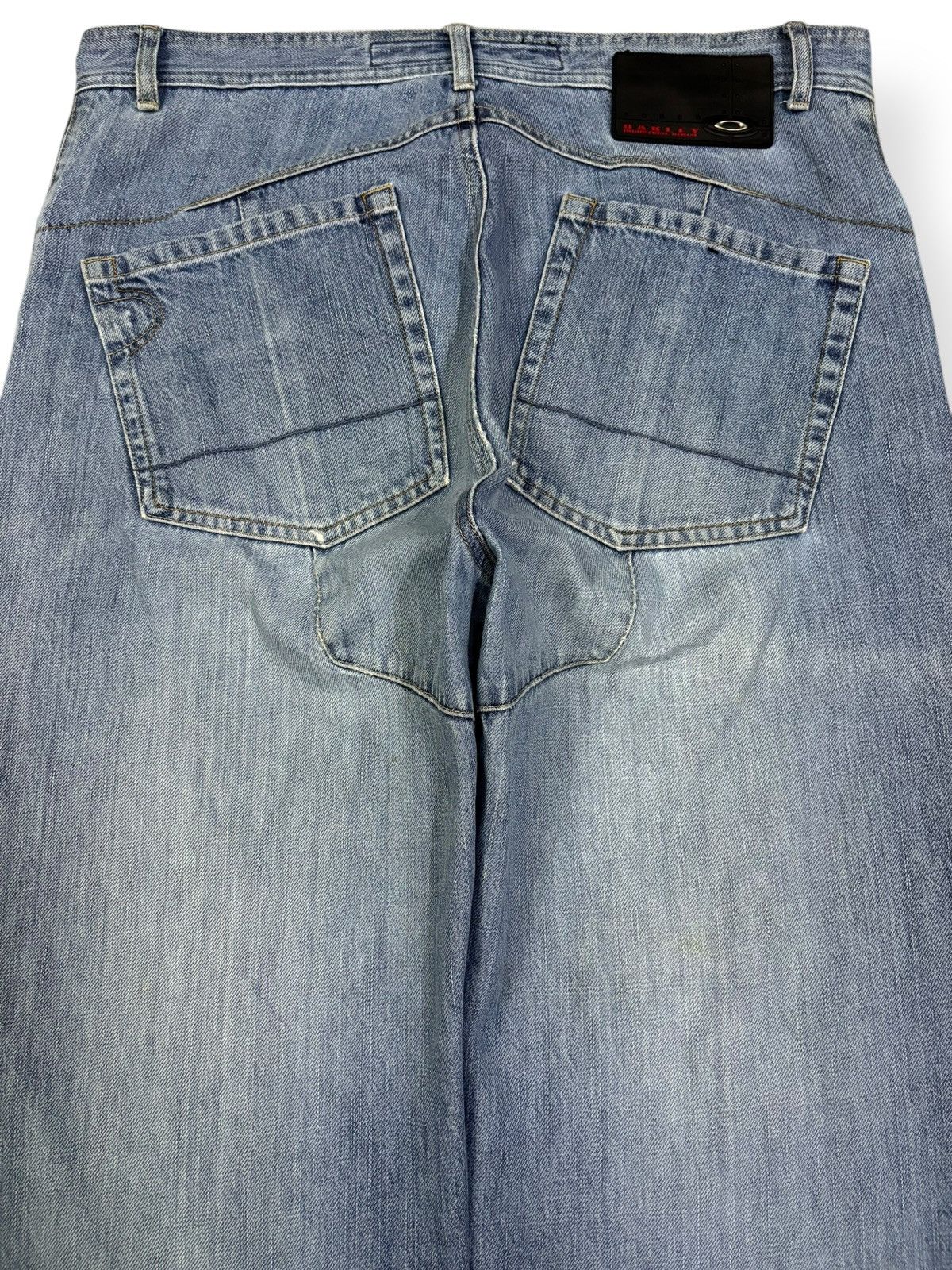 Oakley Y2K Oakley Software Industrial Denim Baggy Distressed Jeans Size US 36 / EU 52 - 9 Thumbnail