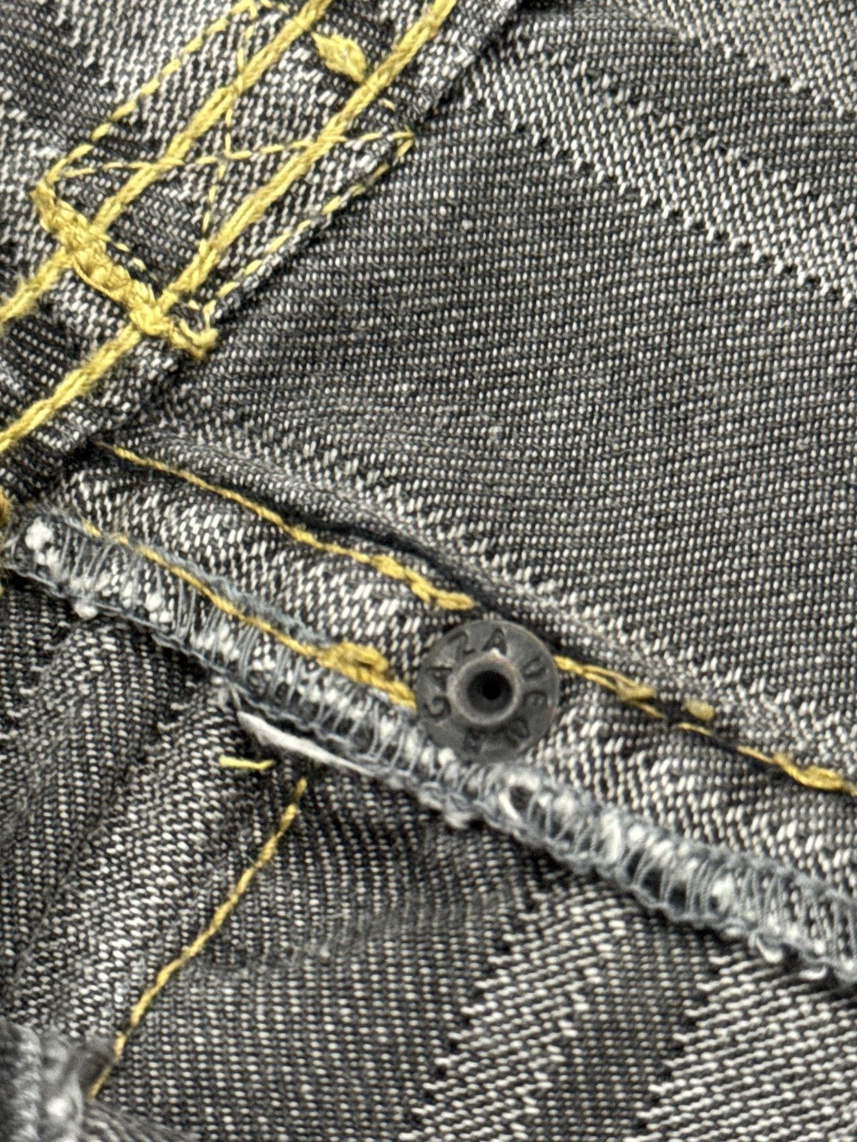 Vintage Y2K Black Utility Denim Jeans Contrast Stitch Carpenter pant Size US 31 - 12 Thumbnail