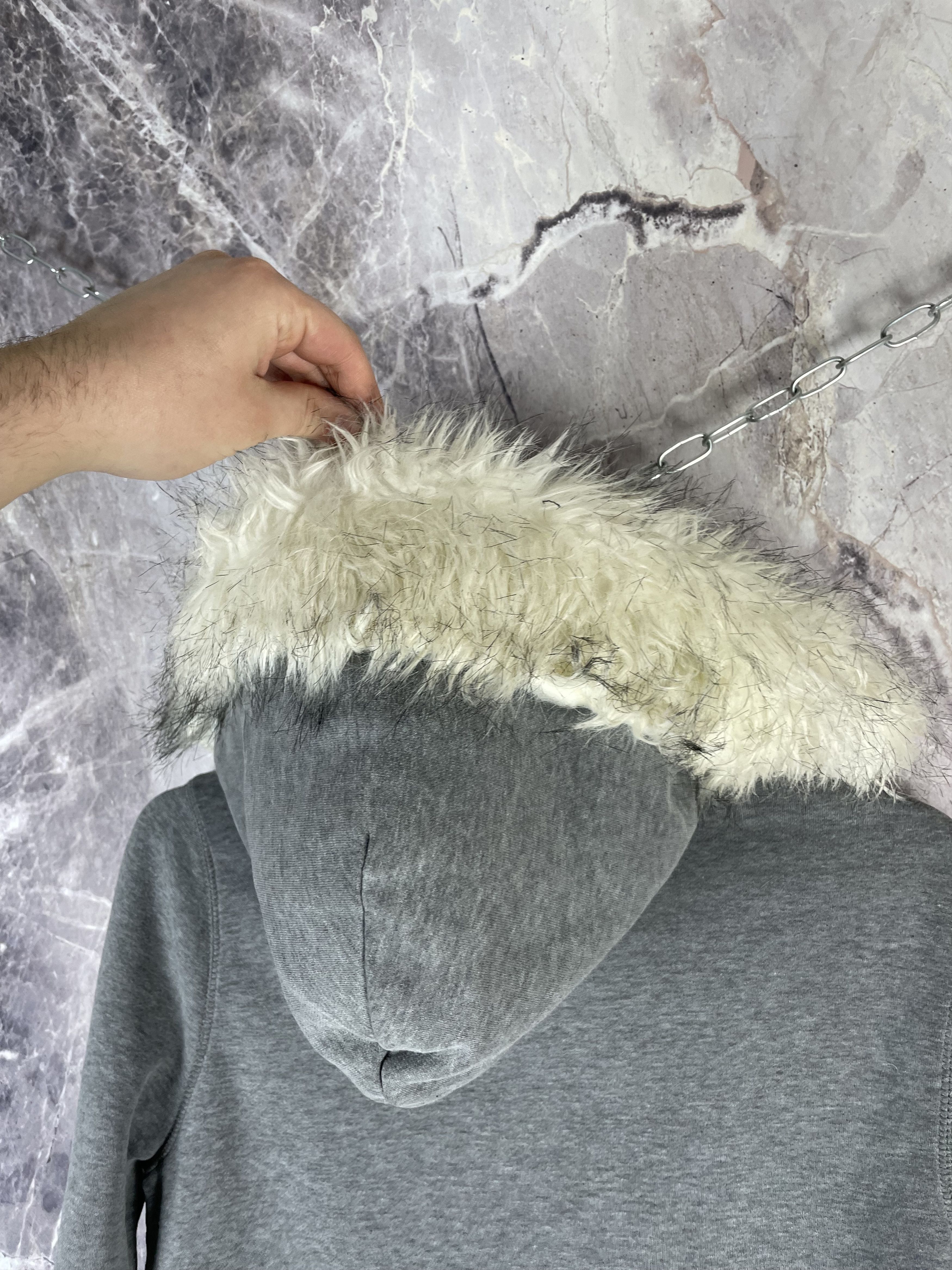 Hollister Hollister Fur Hood Zip Up Y2K If Six Was Nine Size US M / EU 48-50 / 2 - 8 Thumbnail