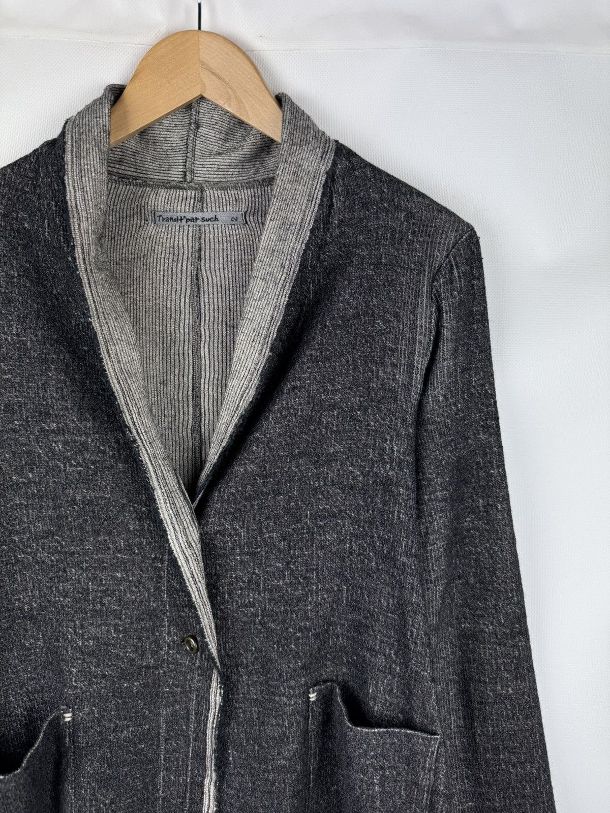 Transit Transit Par-Such Avant-Garde Linen Blend Cardigan Jacket Size M / US 6-8 / IT 42-44 - 5 Thumbnail