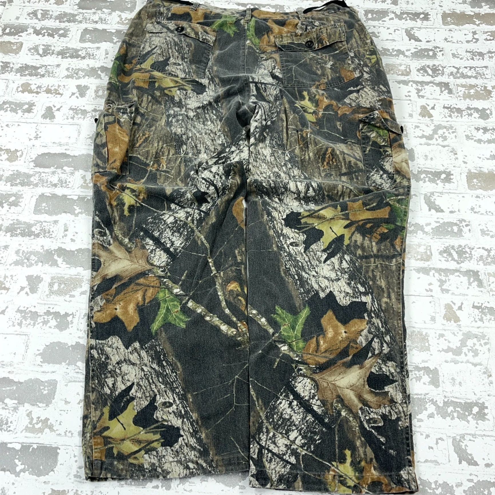 Vintage VINTAGE Mossy Oak Pants Men XL Camouflage Cargo 5-Pocket Belt Loops Green Inseam 32" Relaxed Denim/Canvas Baggy Y2K Mens Size US 36 / EU 52 - 2 Thumbnail