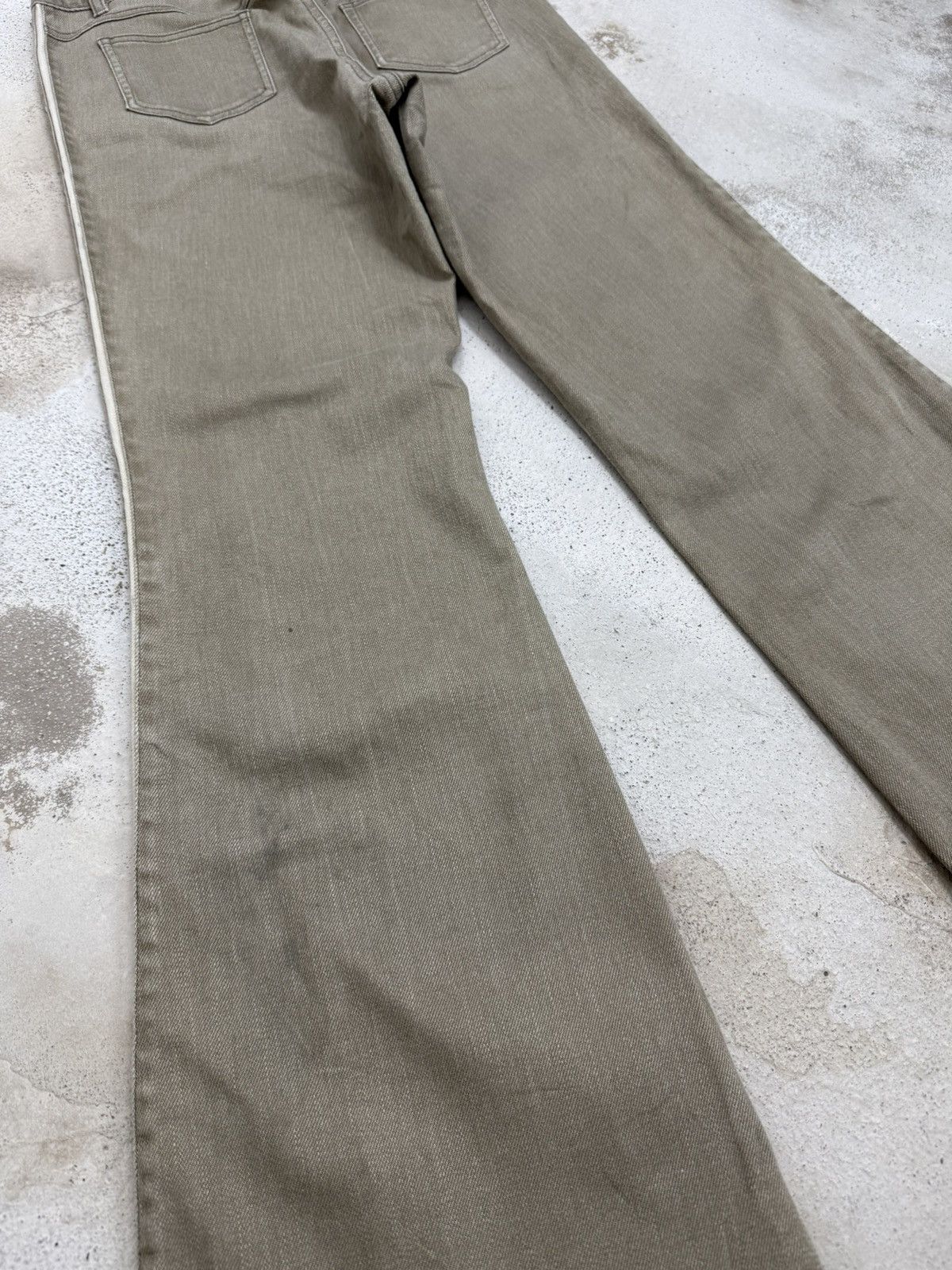 Japanese Brand Heart Shape Flare Stonewashed Unisex Denim Pants Size US 28 / EU 44 - 10 Thumbnail
