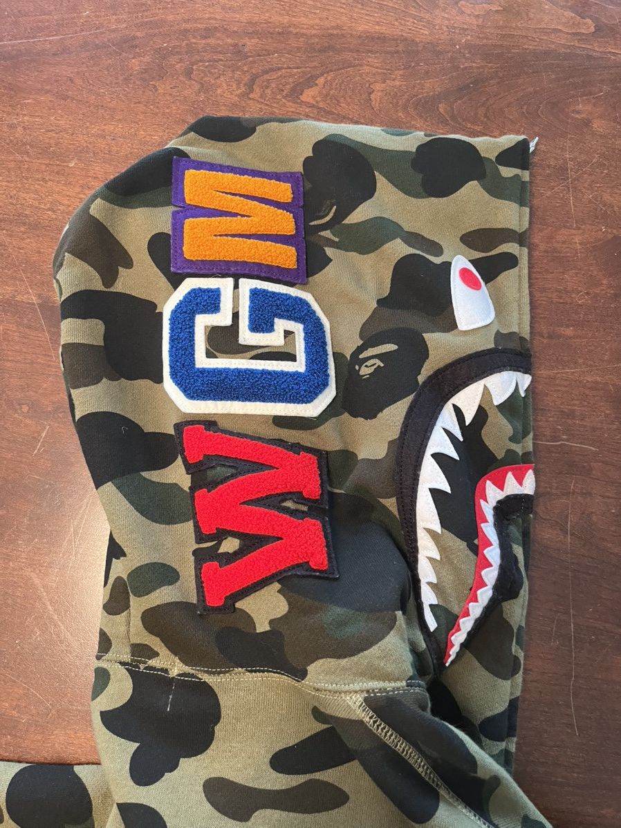 Bape Bape Green Camp Full Zip Size US XL / EU 56 / 4 - 4 Thumbnail