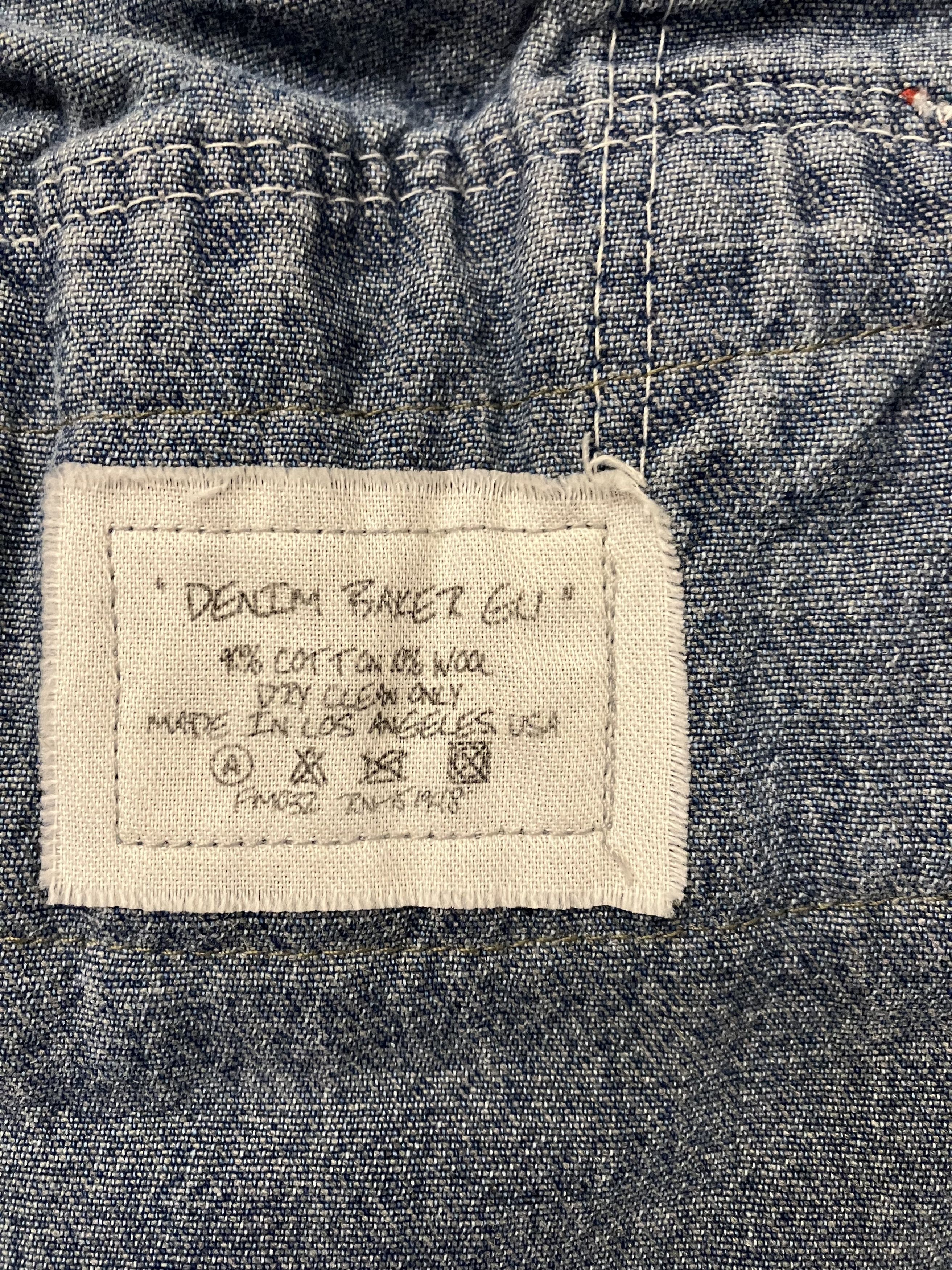 Greg Lauren $1800 Greg Lauren Denim Baker GL1 Small (Size 1) Size US S / EU 44-46 / 1 - 9 Thumbnail