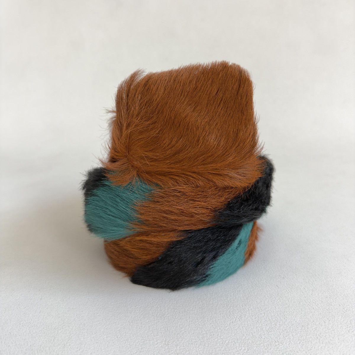 Prada A/W 17 Multicoloured Fur Belt Size 32 - 4 Thumbnail