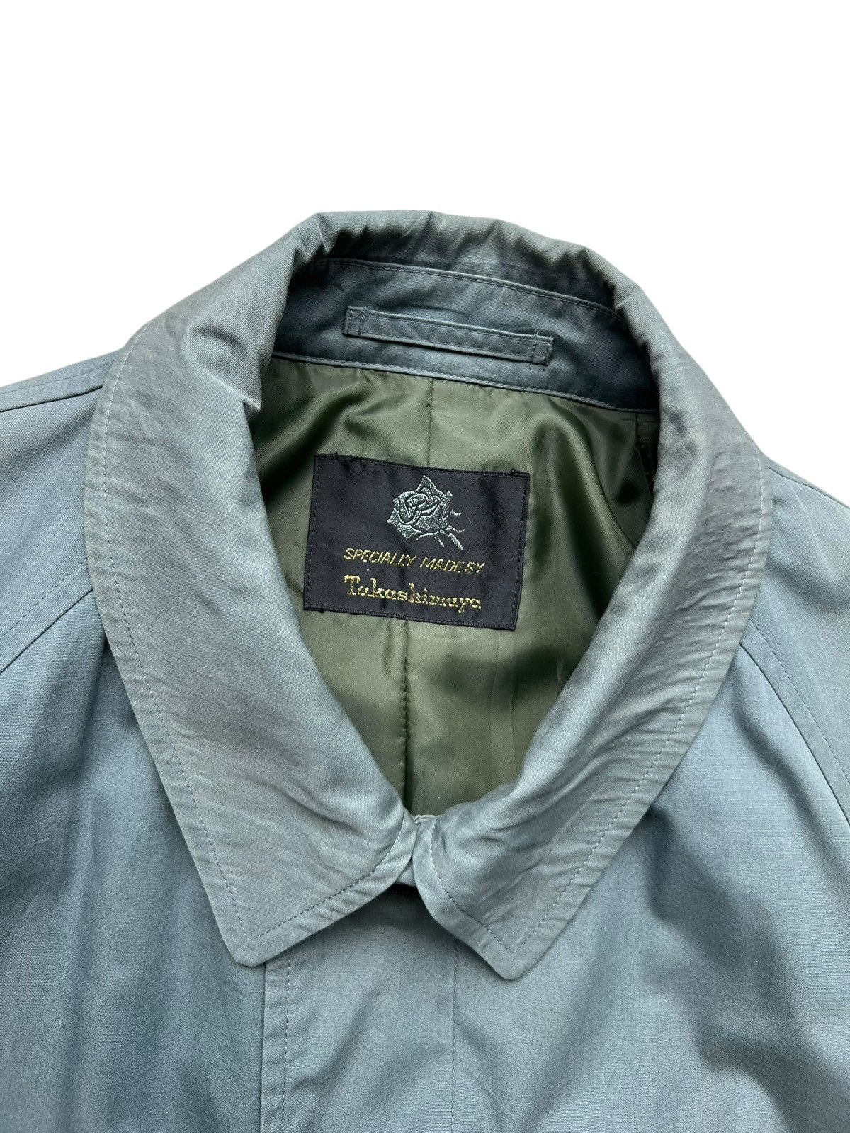 Japanese Brand Takashiyama Blue Trench Coat Size US L / EU 52-54 / 3 - 14 Thumbnail