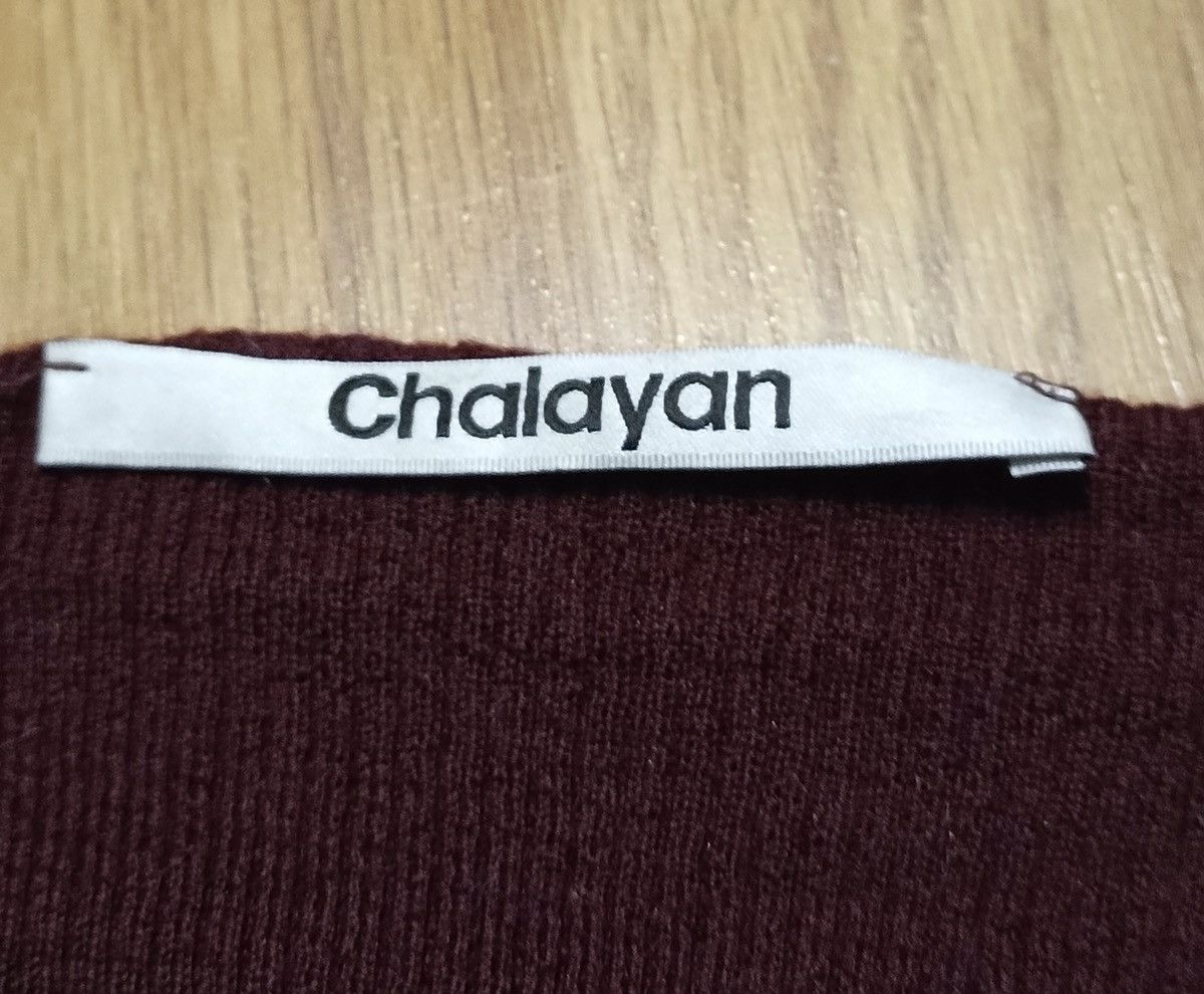 Hussein Chalayan CHALAYAN Burgundy Ultrafine Merino Wool Sweater Size M Size M / US 6-8 / IT 42-44 - 8 Thumbnail