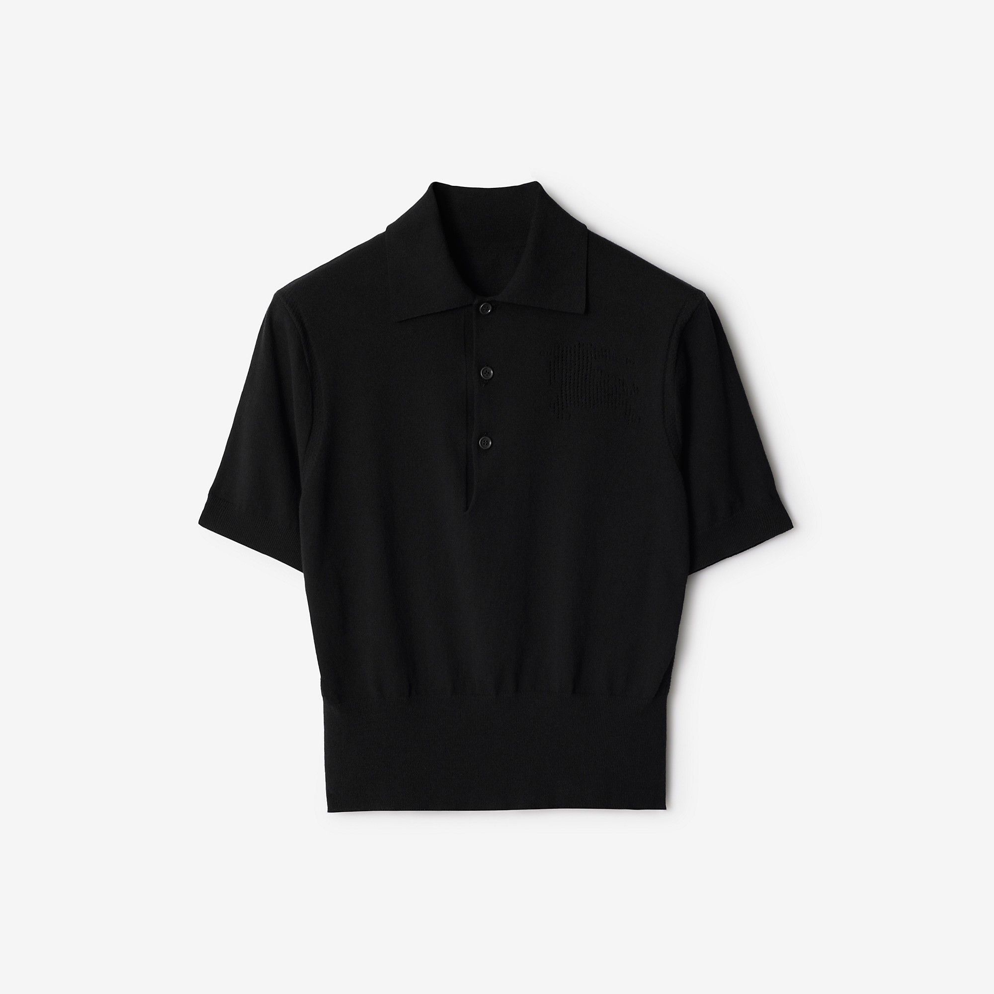 Burberry o1w1db10426 Cotton Blend Polo Shirt in Black Size S / US 4 / IT 40 - 1 Thumbnail