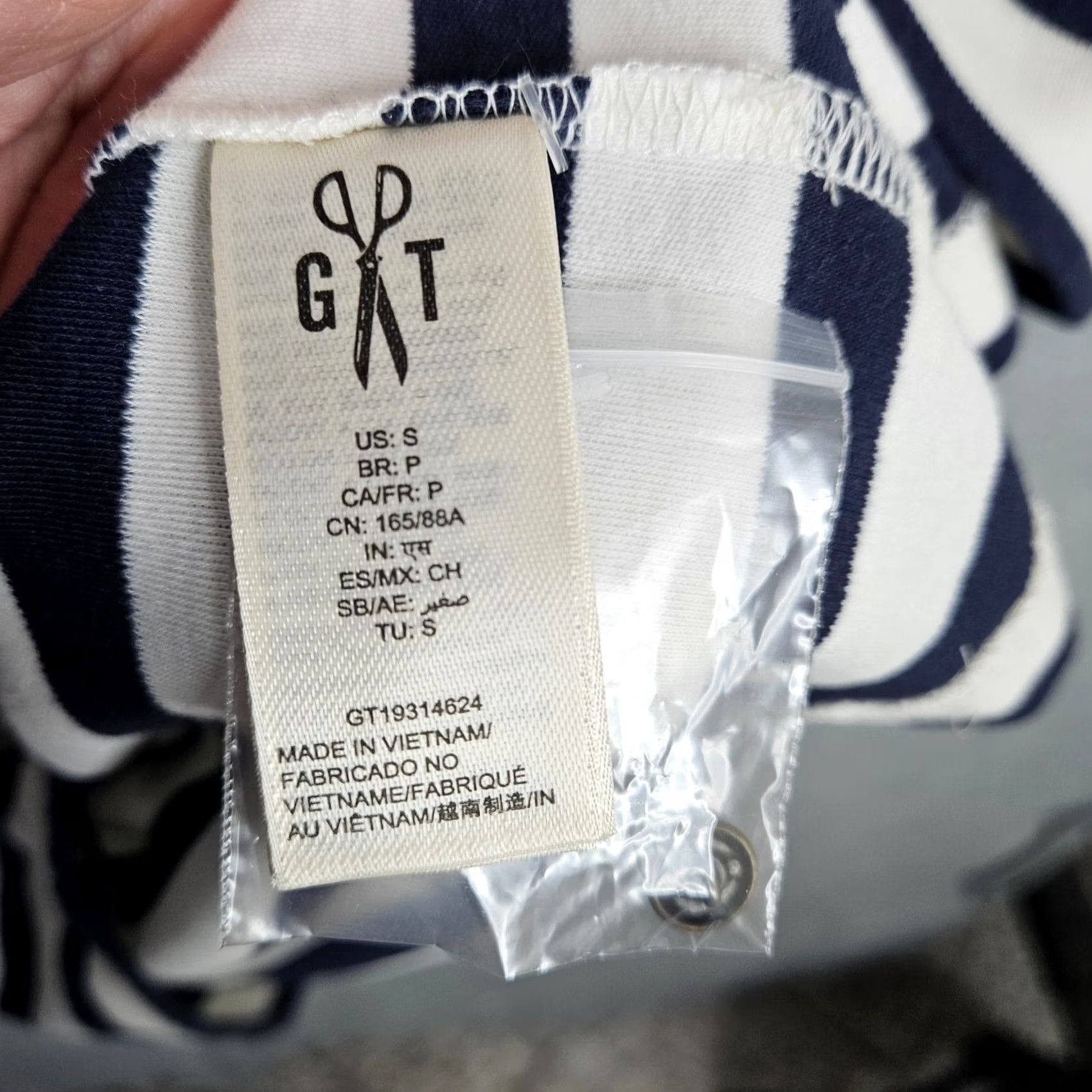 Vintage Goodthreads Women’s Blue White Stripes T-Shirt Dress 3/4 Sleeve Size S NEW Size S / US 4 / IT 40 - 5 Thumbnail