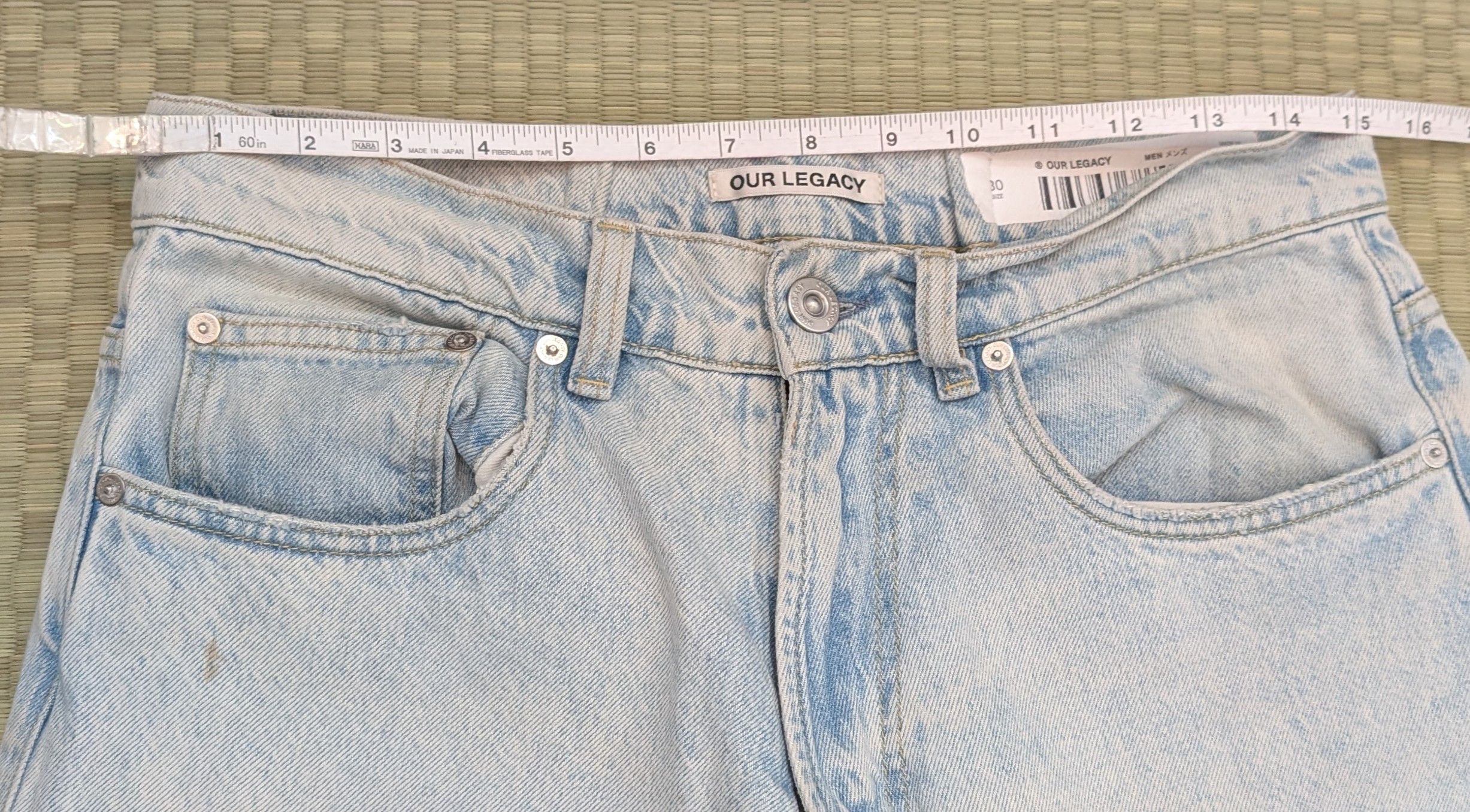 Our Legacy Our Legacy Extended Third Cut Jeans Faded Men's Size 30 x 27 Size US 30 / EU 46 - 6 Thumbnail