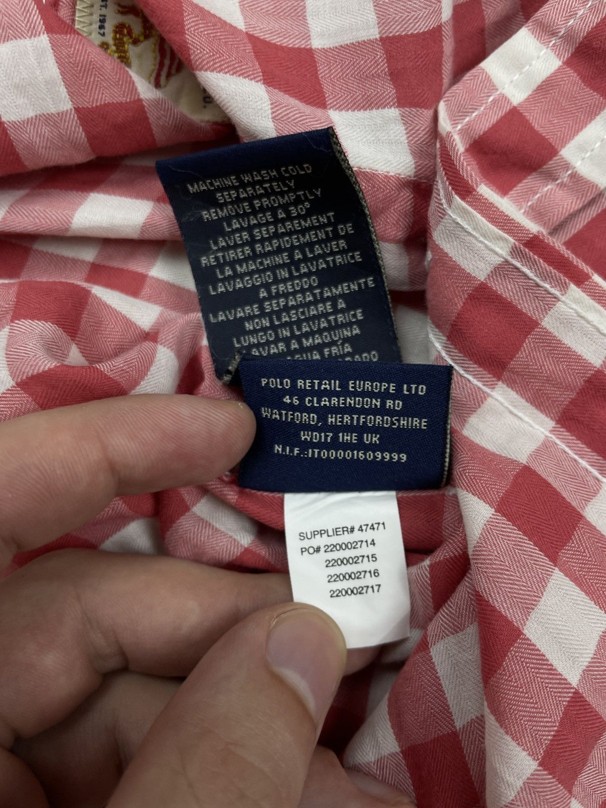 Polo Ralph Lauren Polo Jeans Co Ralph Lauren Men’s Shirts Size L Red White Size US L / EU 52-54 / 3 - 7 Thumbnail