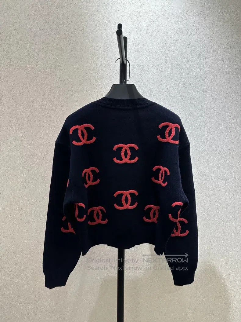 Chanel Chanel Dark blue popular double c logo sweater Size XS / US 0-2 / IT 36-38 - 2 Thumbnail