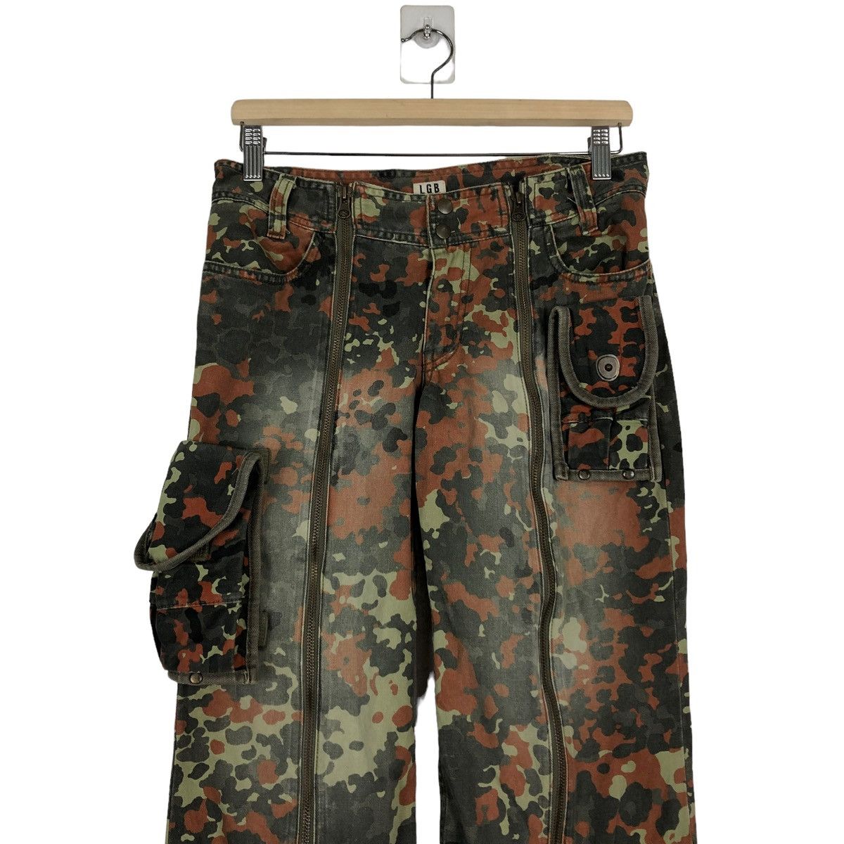 Le Grande Bleu (L.G.B.) 🔥Camouflage Military Design Cargo Parachute Raiders Pants Size US 30 / EU 46 - 13 Thumbnail
