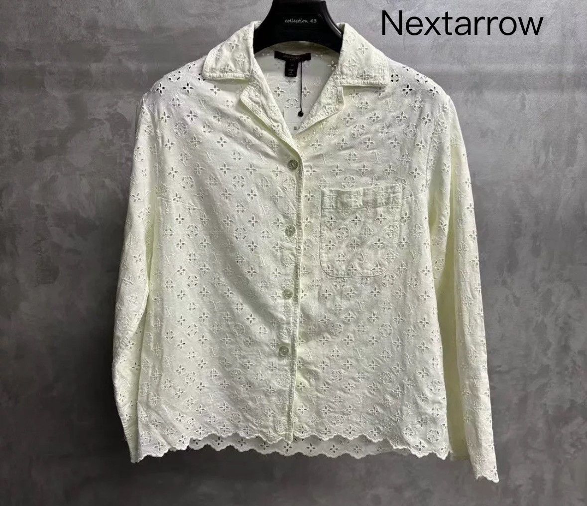 Louis Vuitton Louis Vuitton's latest white hollowed out full long sleeves Size US S / EU 44-46 / 1 - 1 Thumbnail