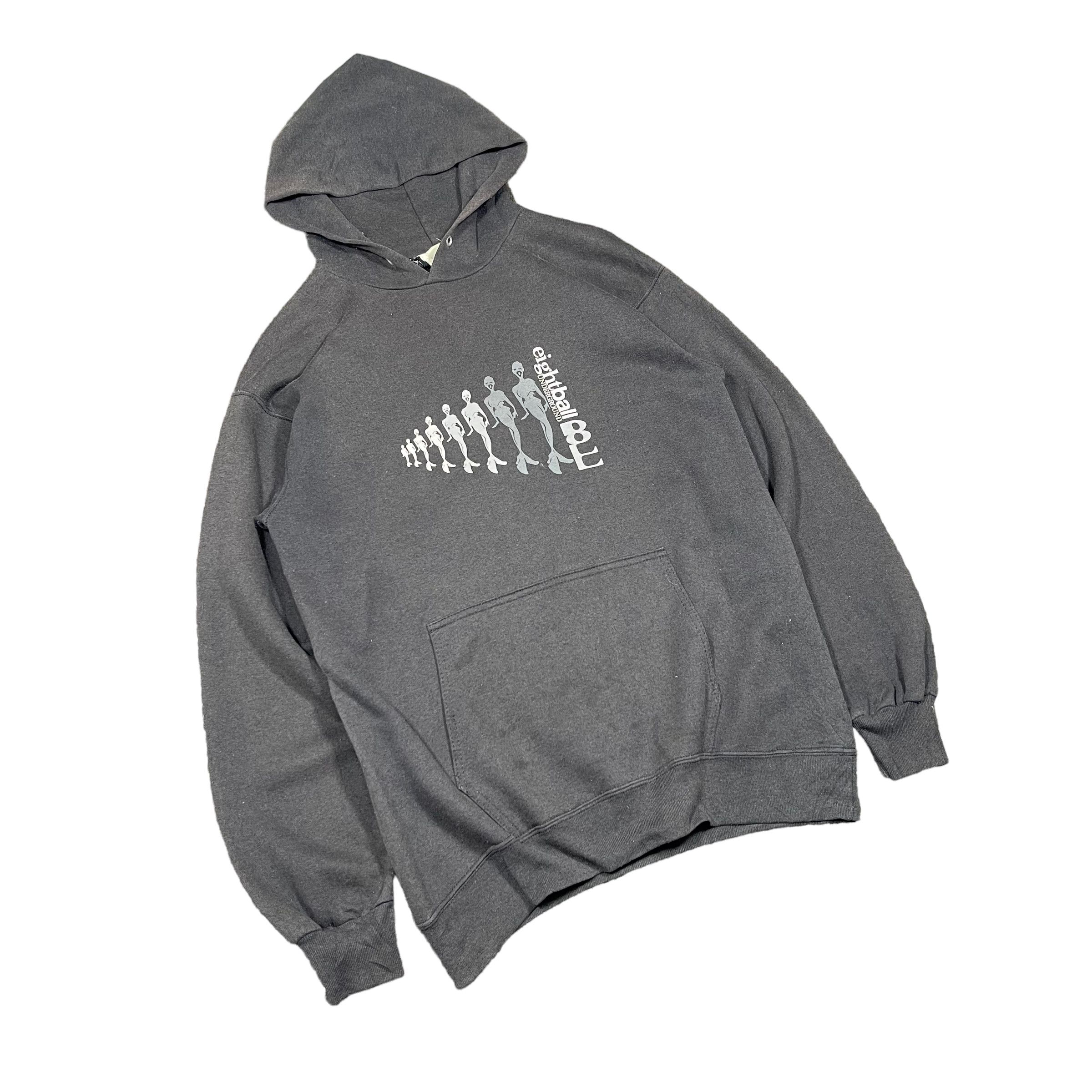 Powell Peralta × Santa Cruz Skateboards Eight Ball Skateboard Vintage Y2K Sun Faded Hoodie Size US L / EU 52-54 / 3 - 2 Thumbnail