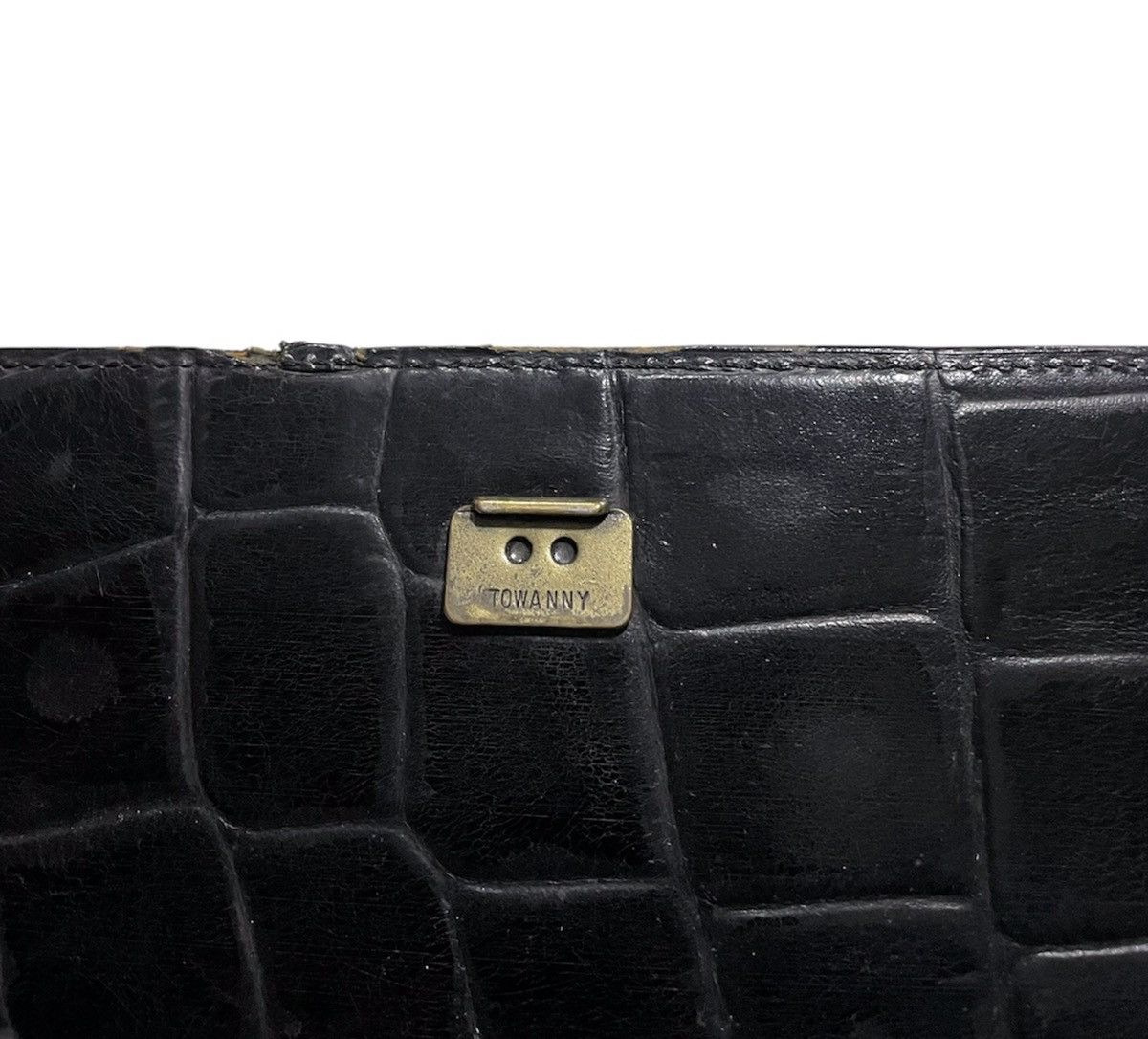Jean Paul Gaultier Croc Embossed Rigid Leather Bag Size ONE SIZE - 9 Thumbnail