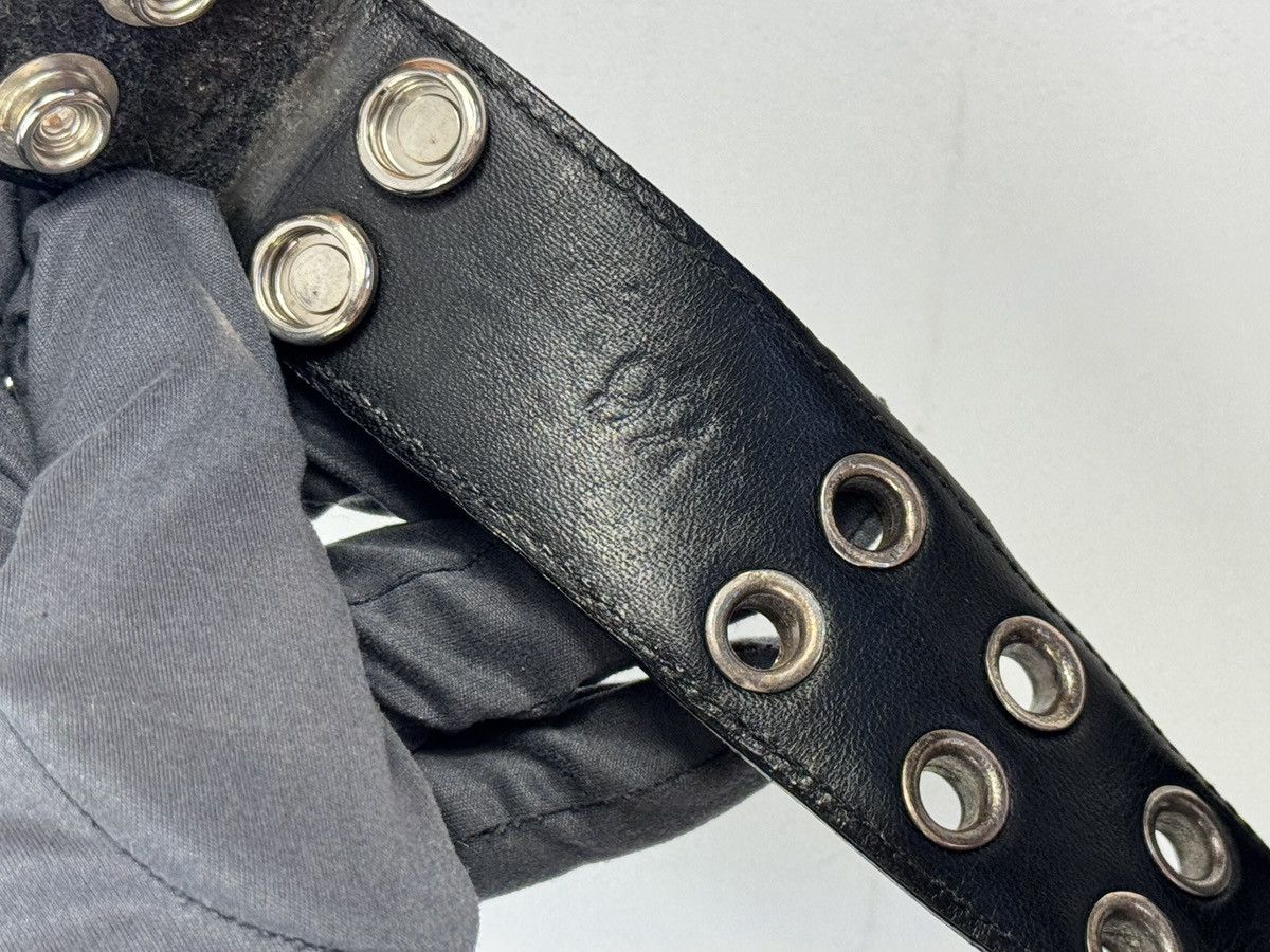 Chrome Hearts DOUBLE STUD STERLING SILVER LEATHER BELT *RARE* Size 36 - 7 Thumbnail