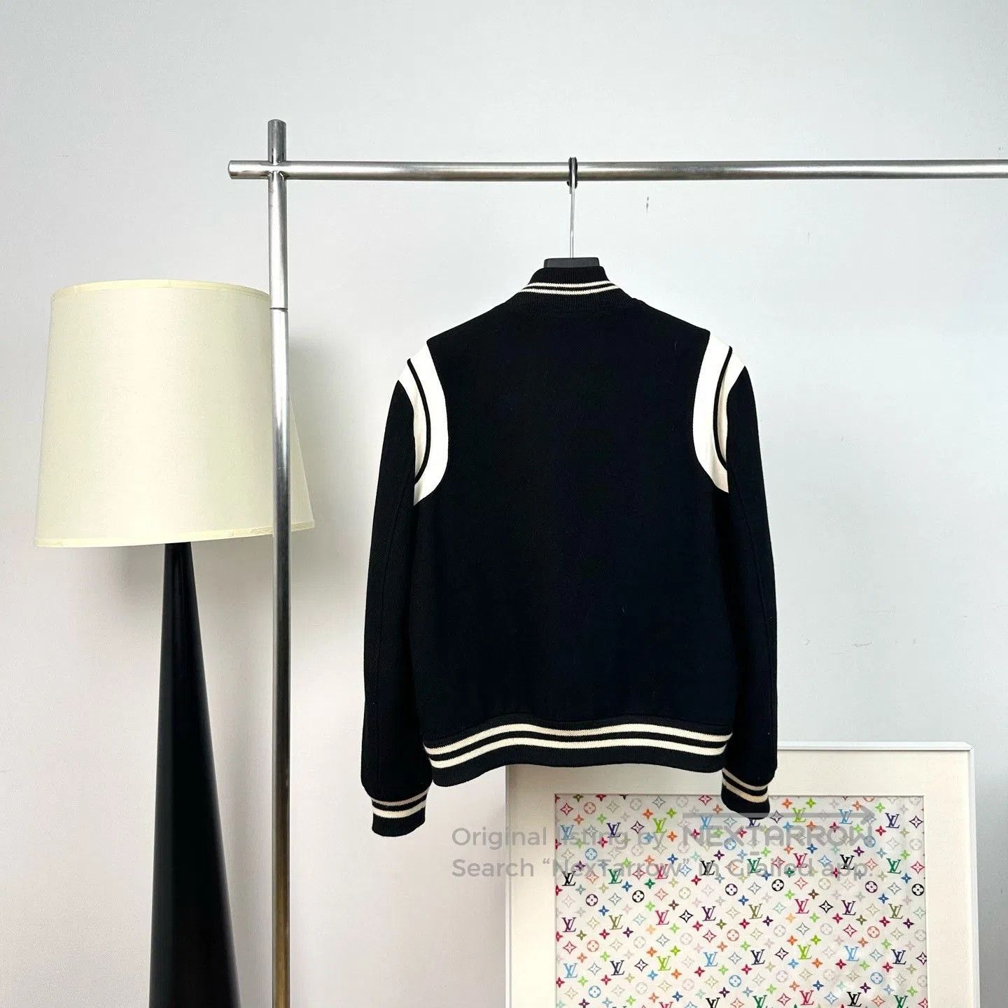 Saint Laurent Paris Saint Laurent Striped Baseball Jacket. Size US L / EU 52-54 / 3 - 3 Thumbnail